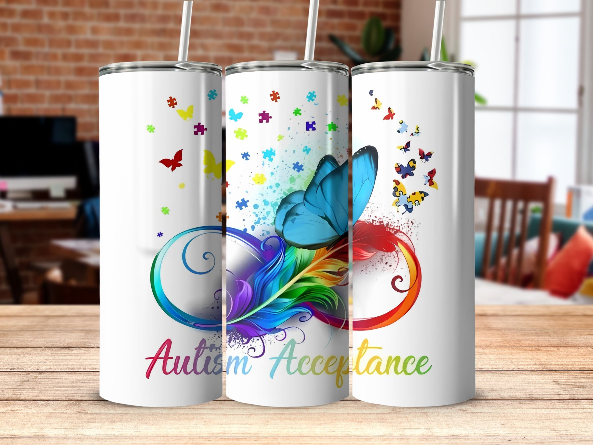 Autism Acceptance Colorful Tumblers Collection