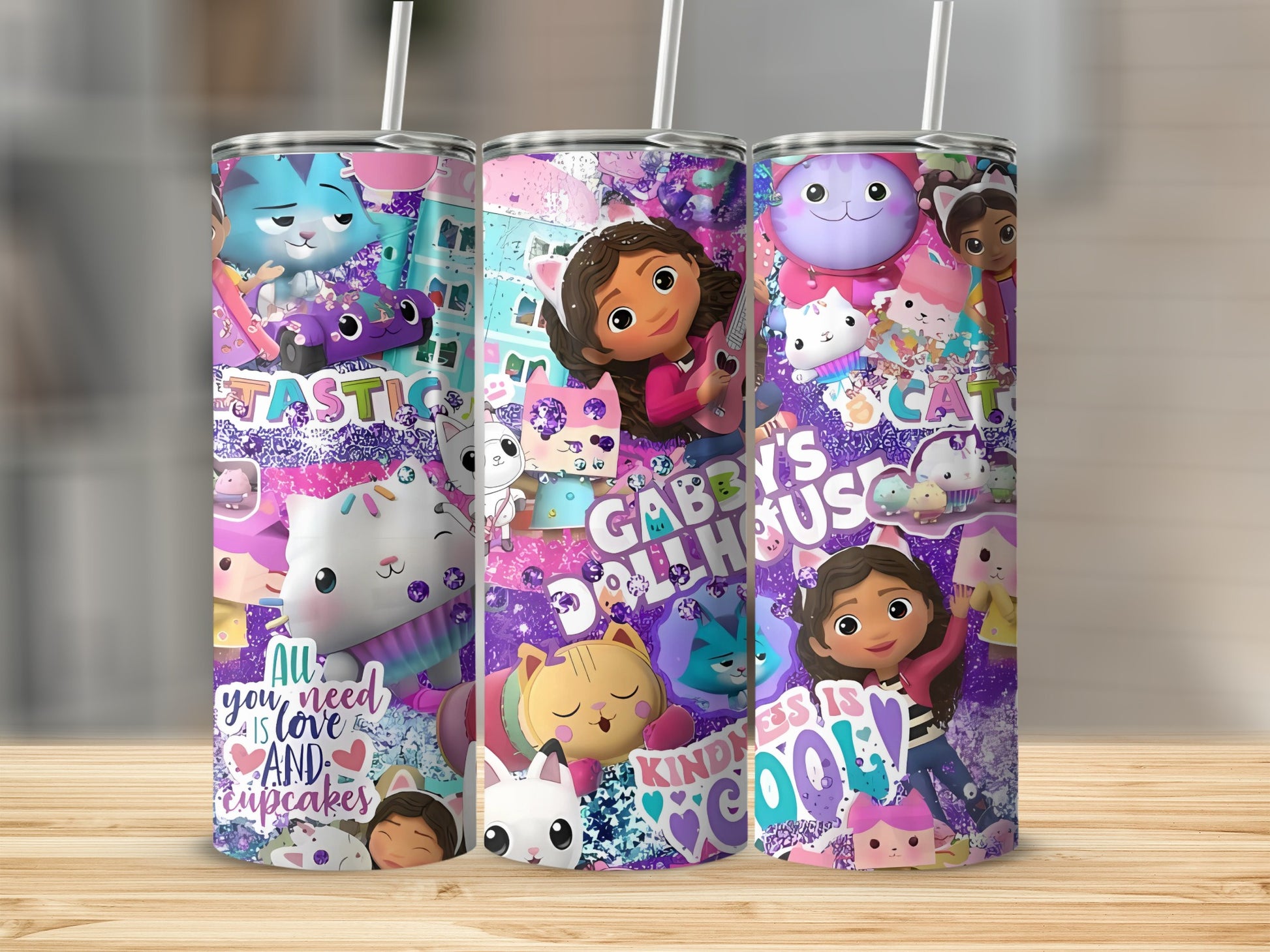 Gabby's Dollhouse Tumbler Cartoon Character Design