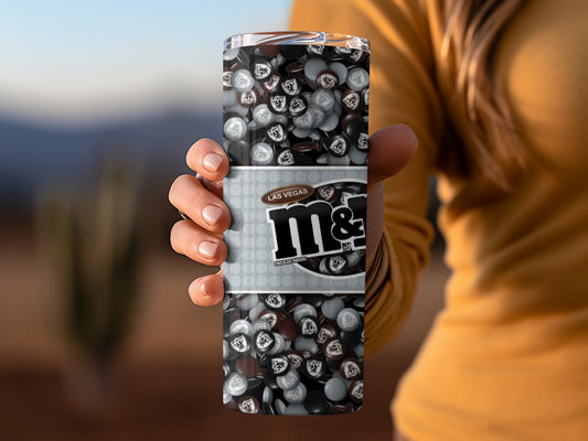 Las Vegas Raiders M and Ms Winning Size Design Tumblers