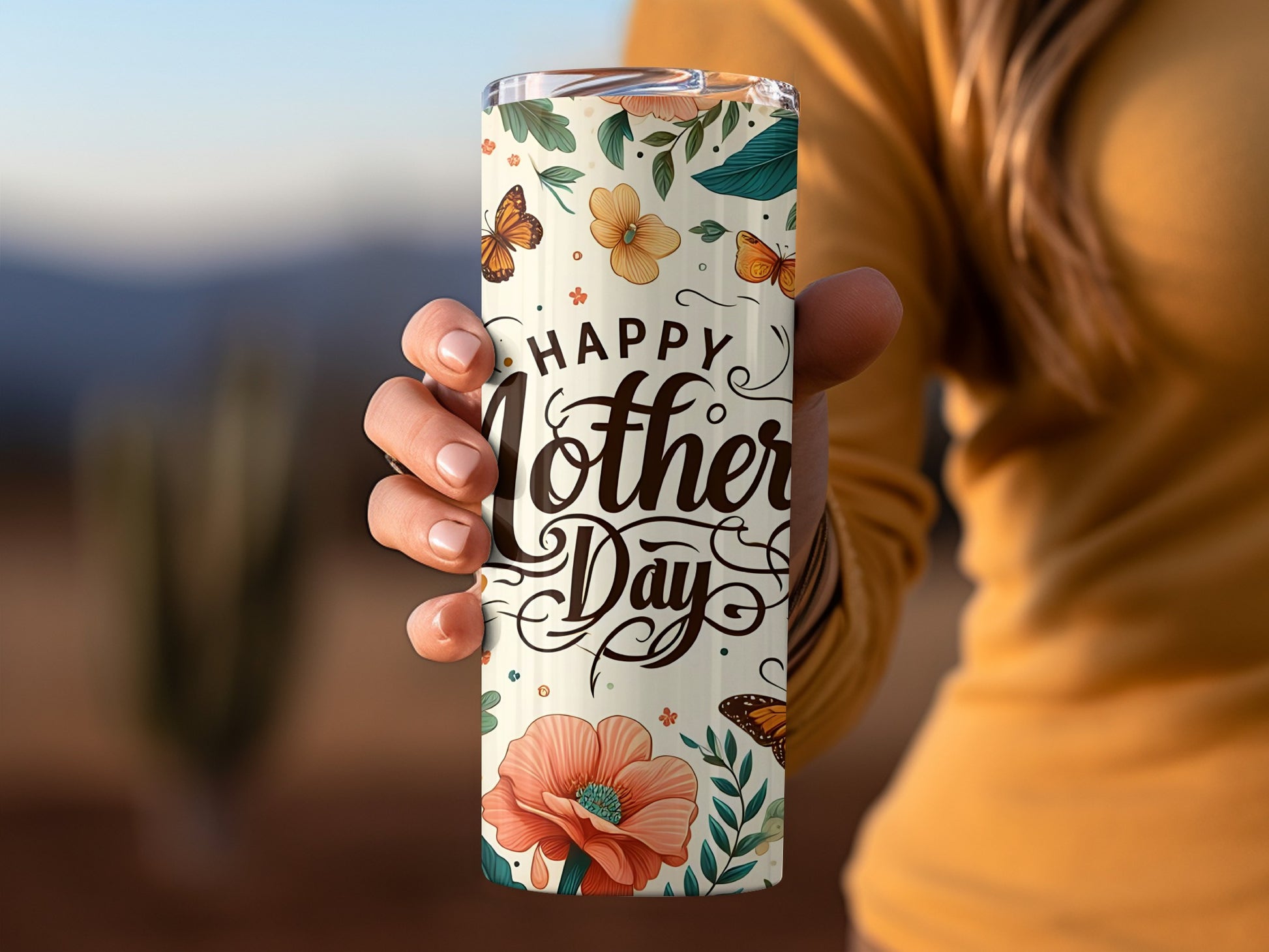 Happy Mother's Day Floral Tumbler Special Gift