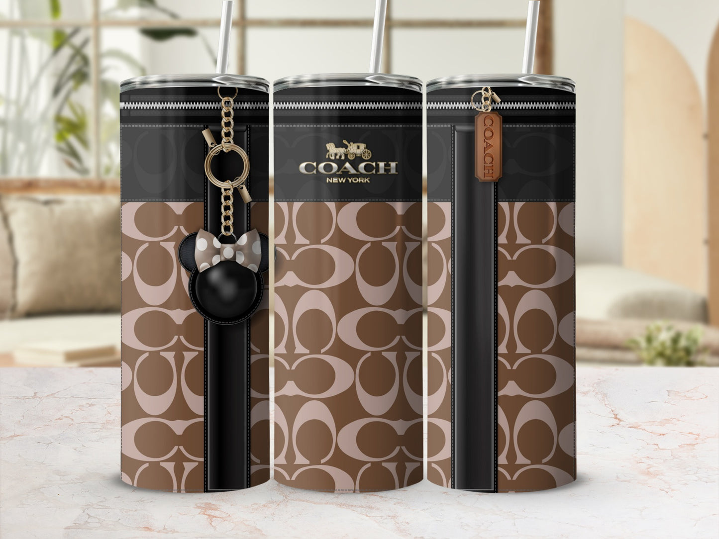 Stylish Coach New York tumbler with unique design