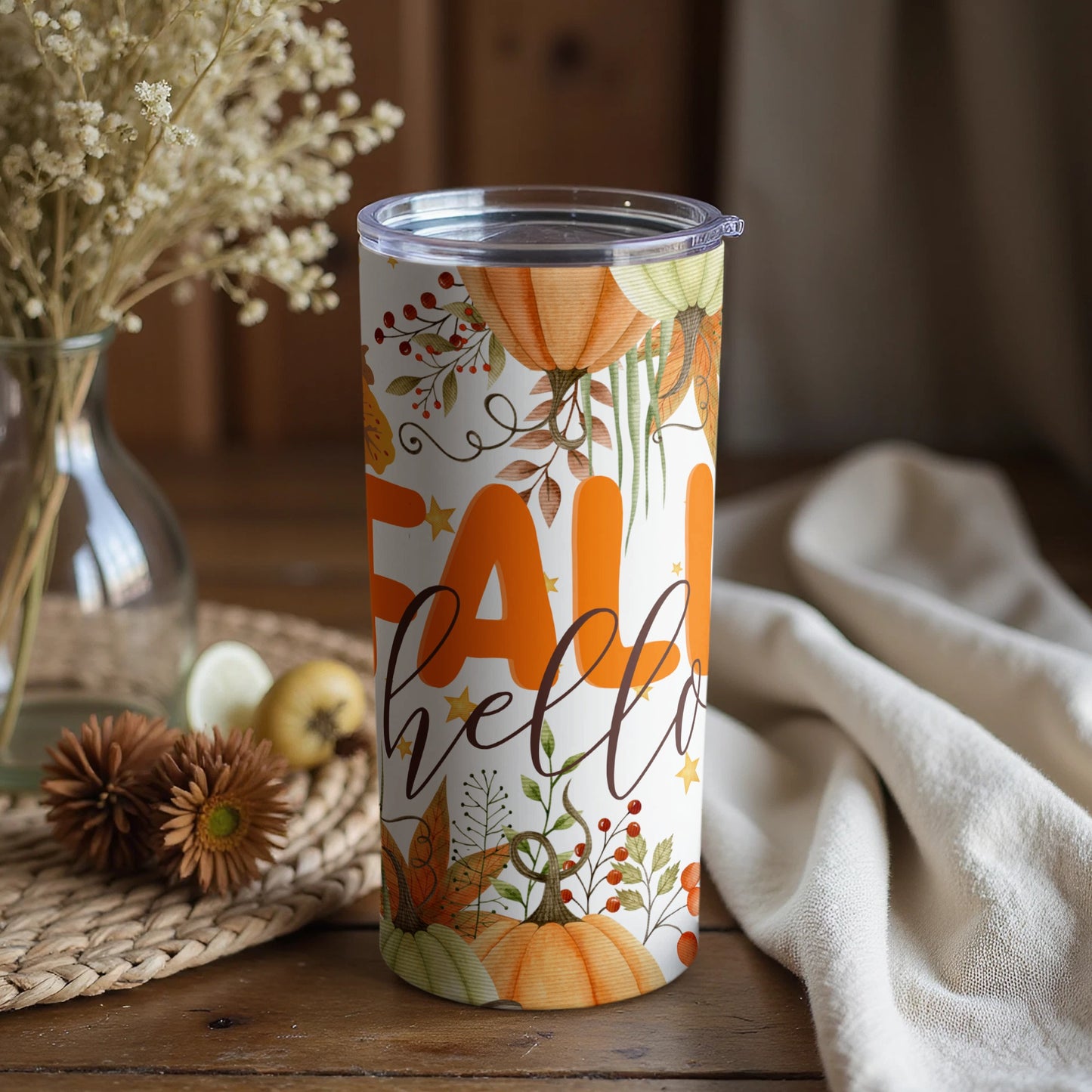 Hello Fall Seasonal Pumpkin Themed Product