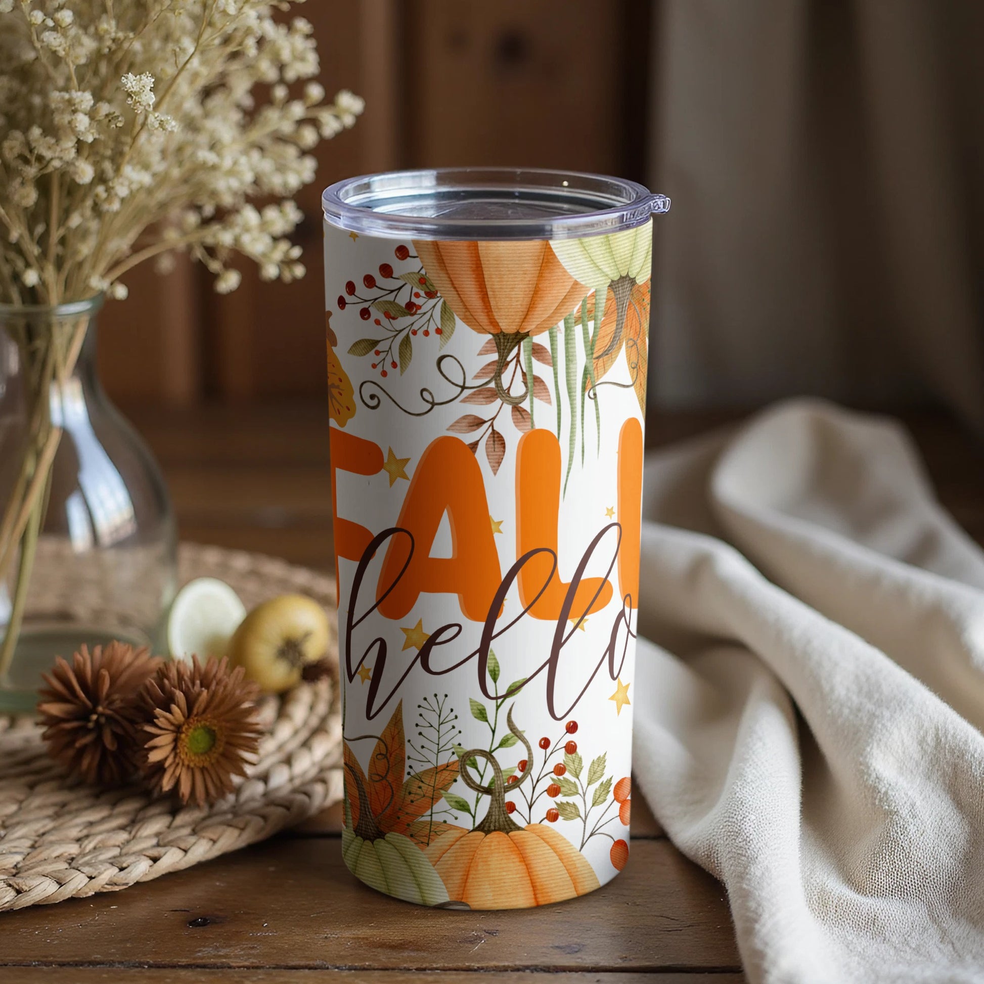 Hello Fall Seasonal Pumpkin Themed Product