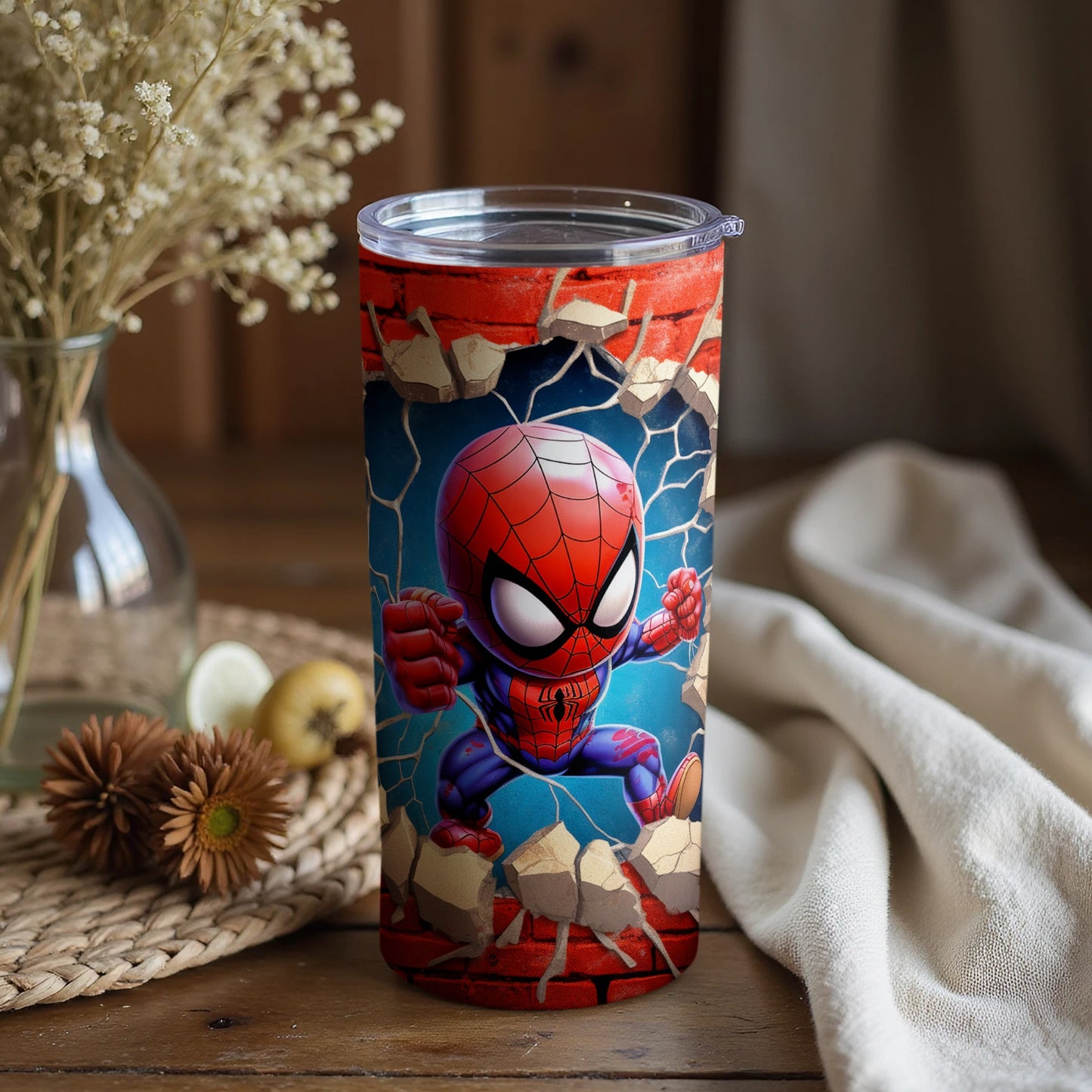 Spider-Man Tumbler with Action Packed Design
