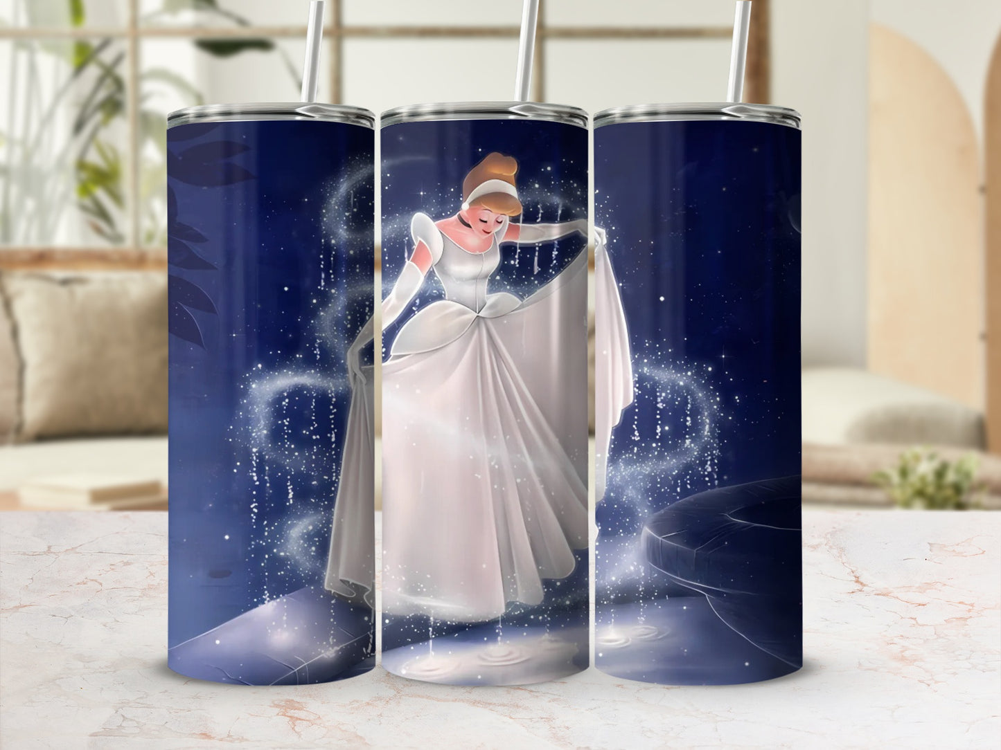 Enchanting Princess Design Stainless Steel Tumbler