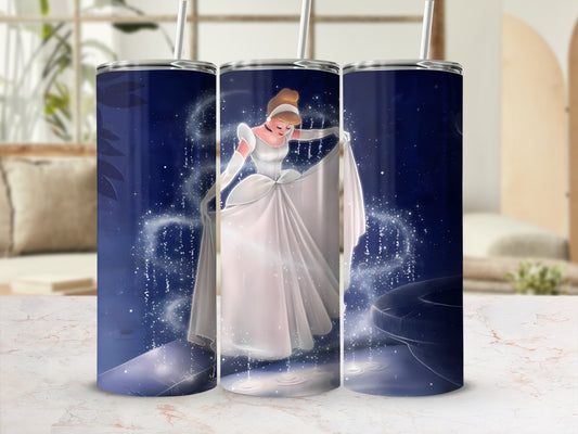 Enchanting Princess Design Stainless Steel Tumbler
