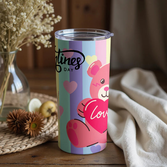 Valentines Day Love Bear Tumbler Valentine's Day Gift