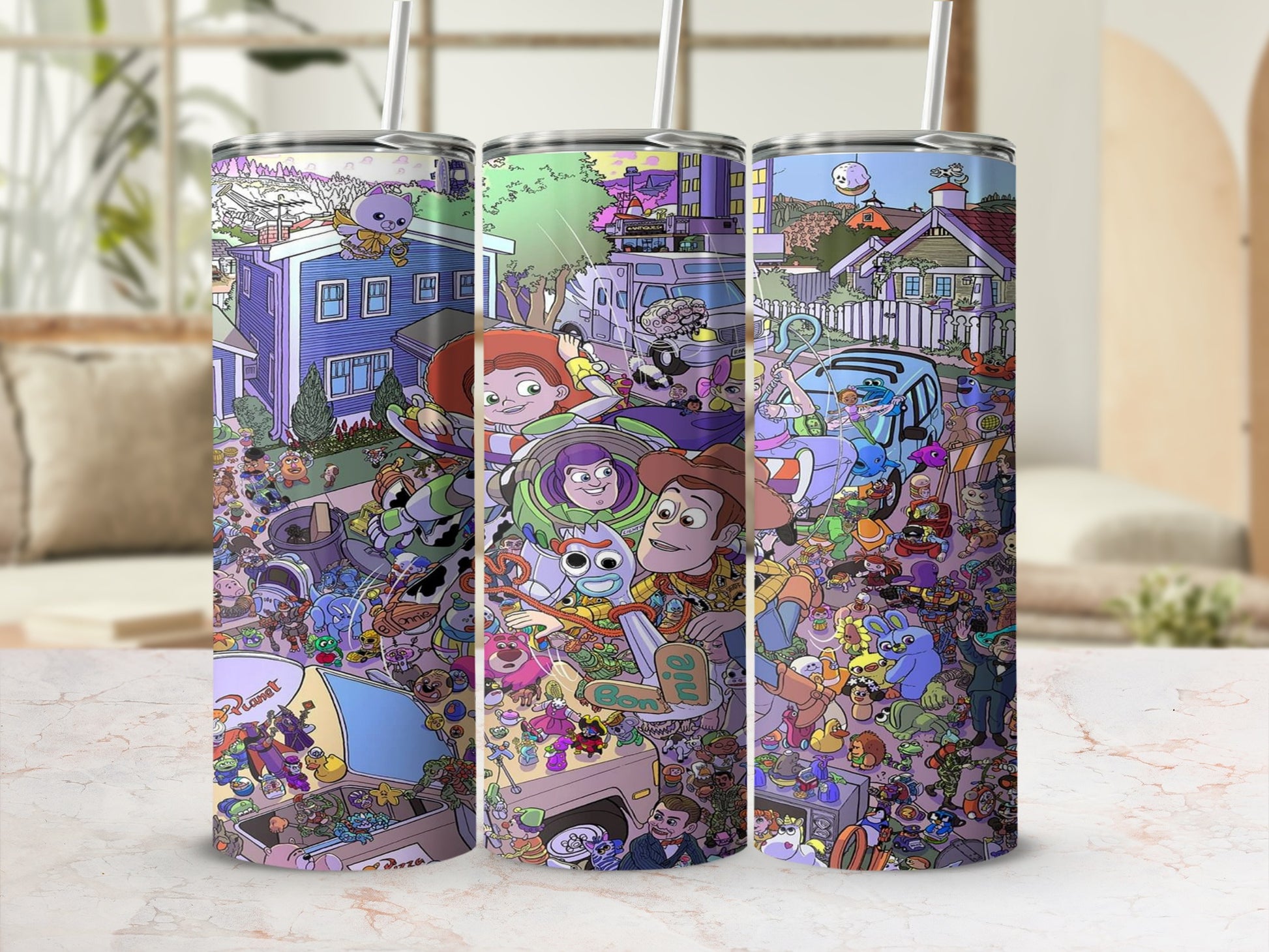 Colorful Cartoon Illustration Tumbler Cup for Party