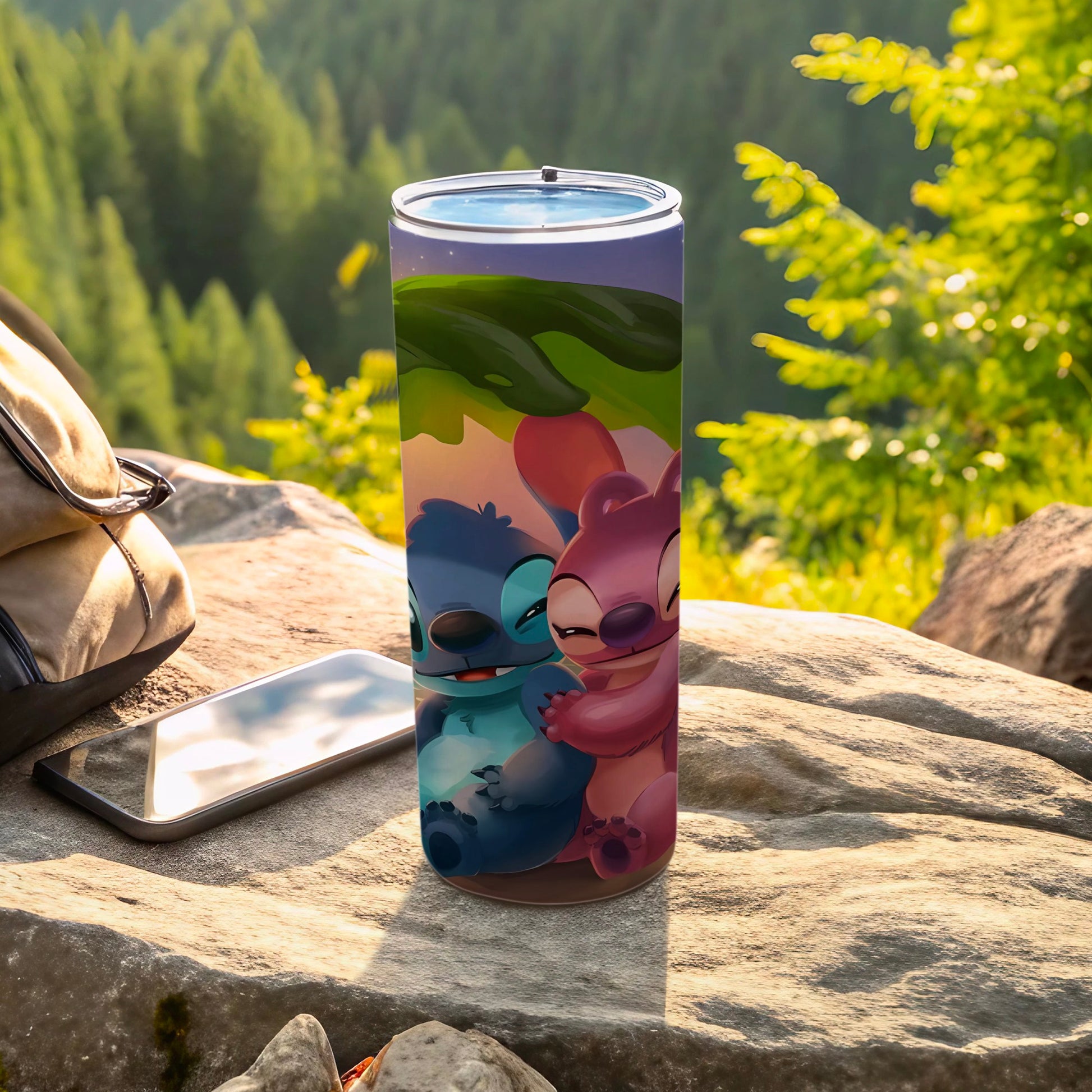 Cute Cartoon Characters Travel Mug for Outdoor Adventures