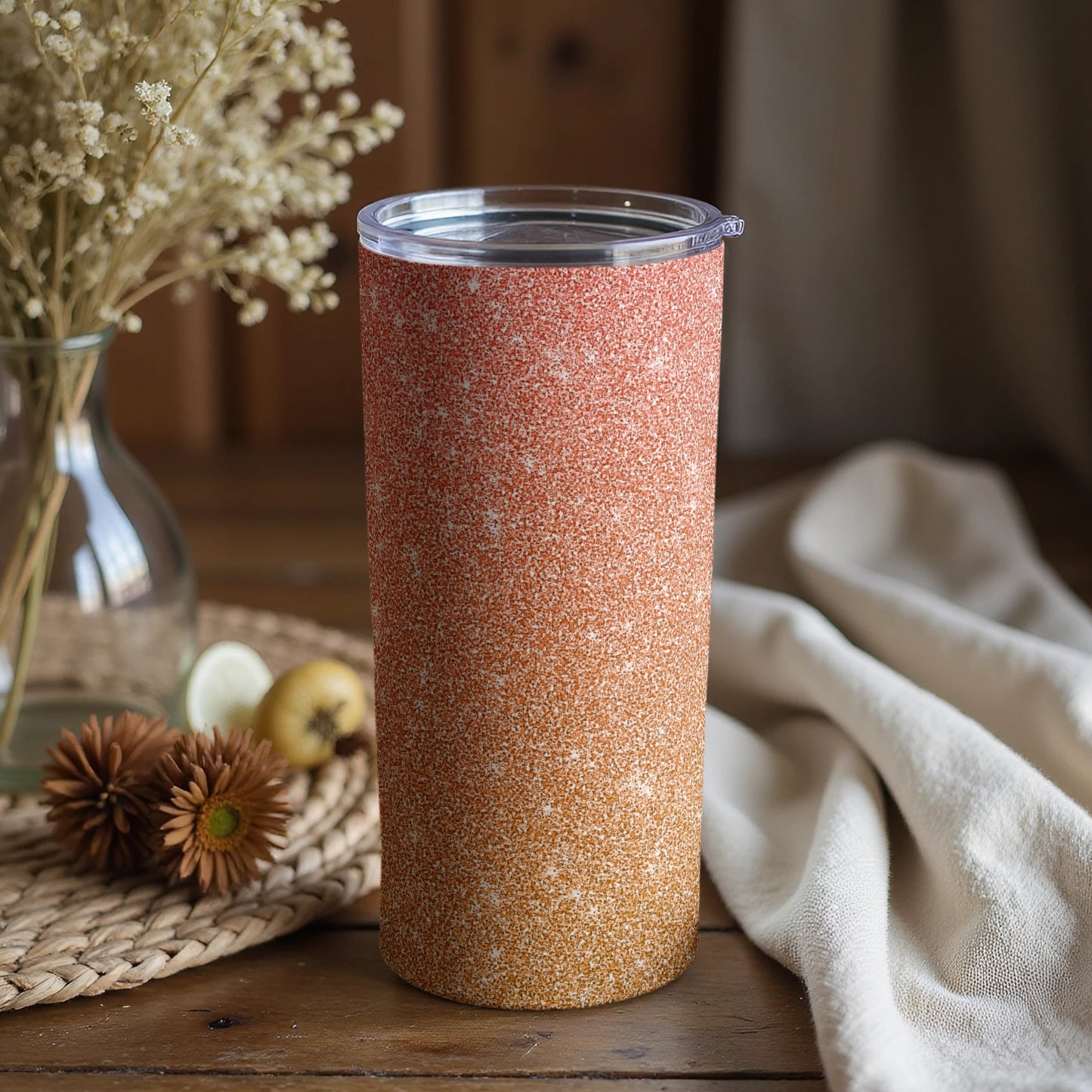 Glittery Ombre Gradient Tumbler for Stylish Hydration