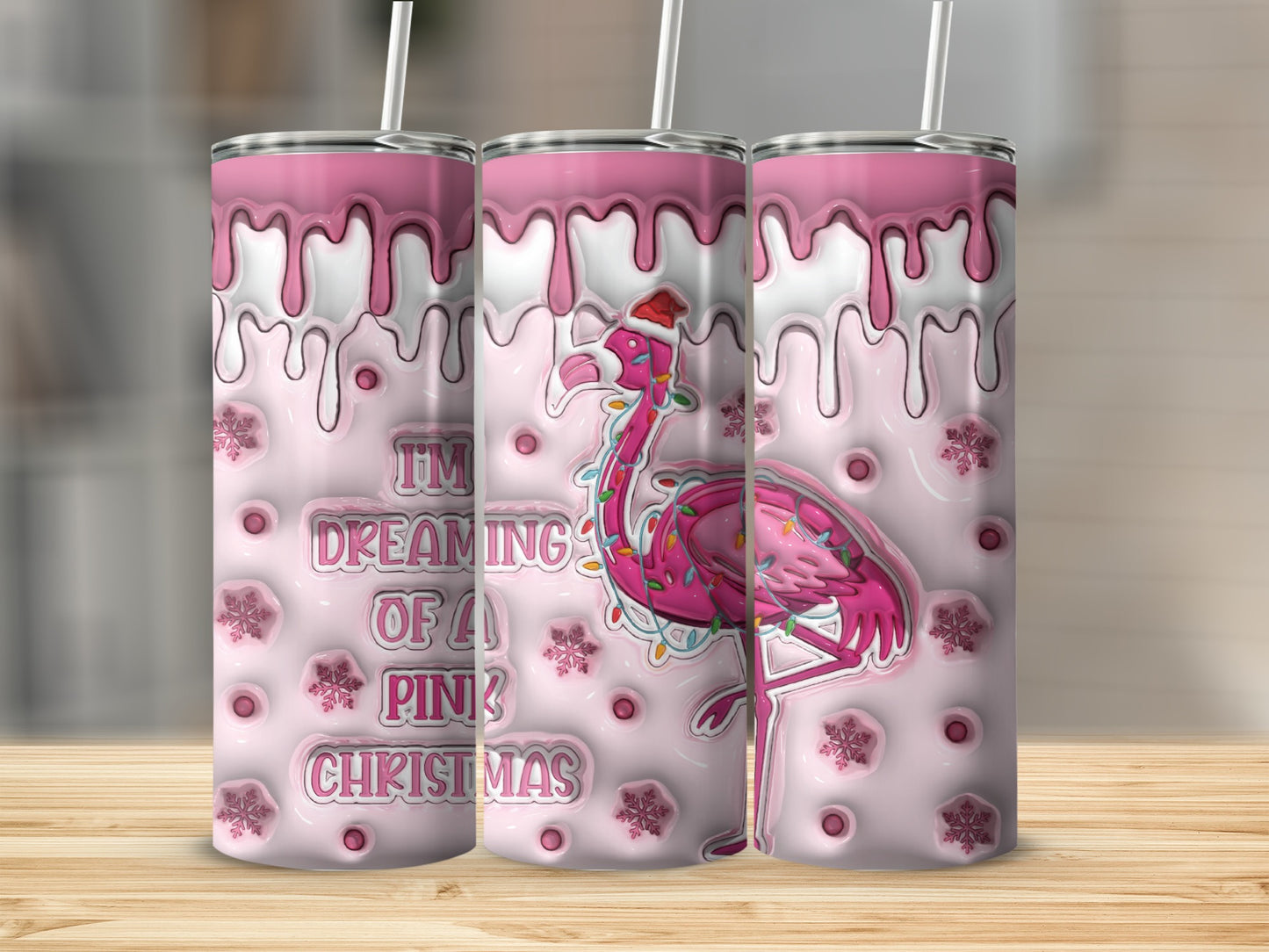 I'm Dreaming of a Pink Christmas Tumbler Product