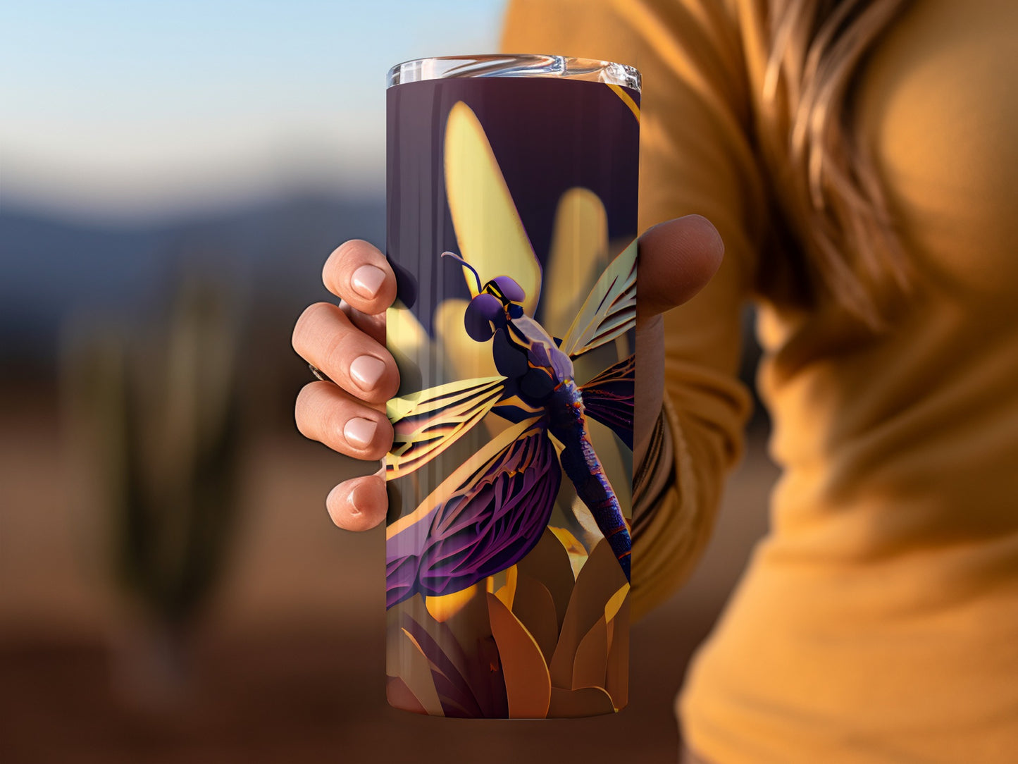 Dragonfly Design Insulated Tumbler Cup Product