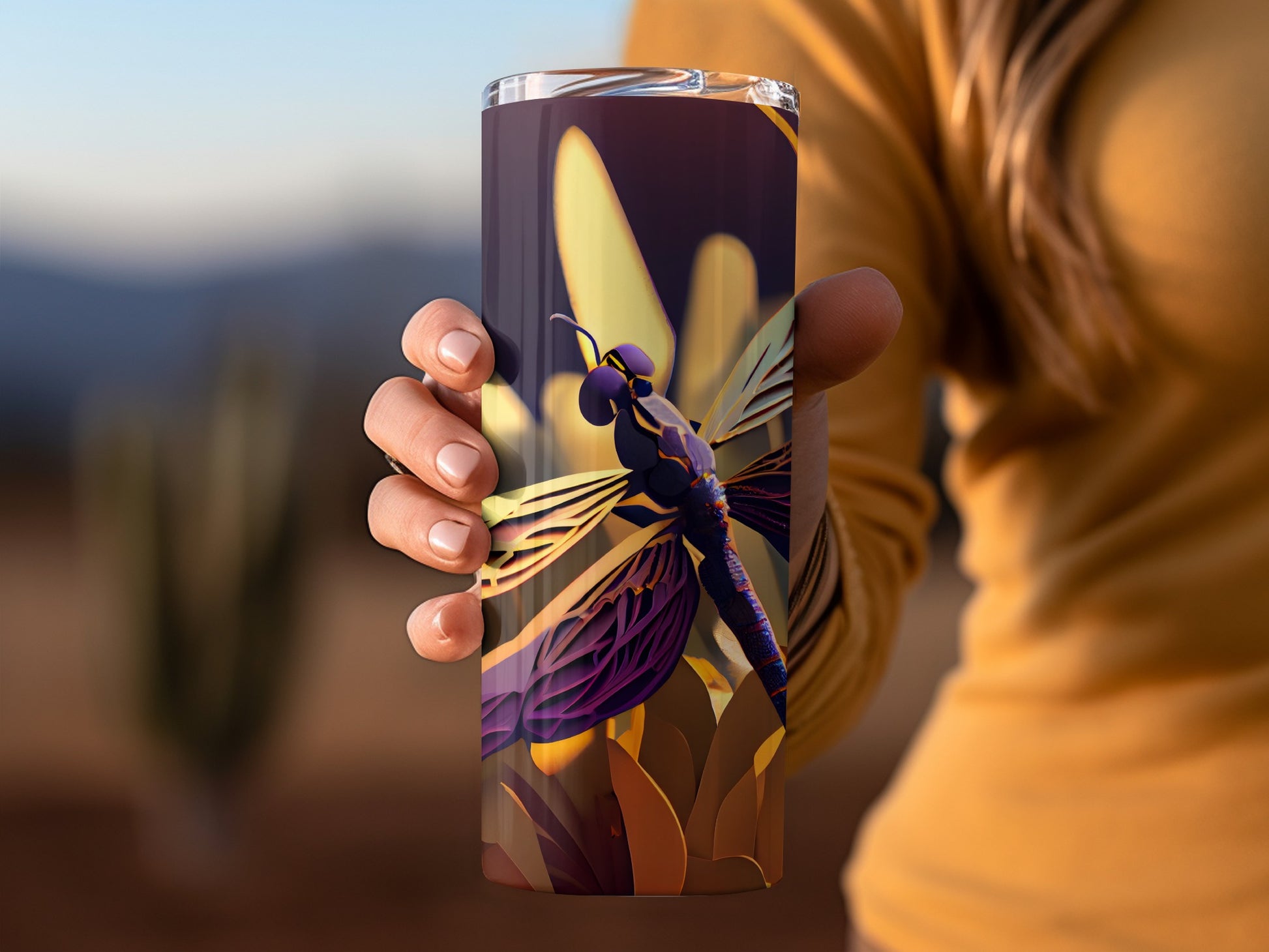 Dragonfly Design Insulated Tumbler Cup Product