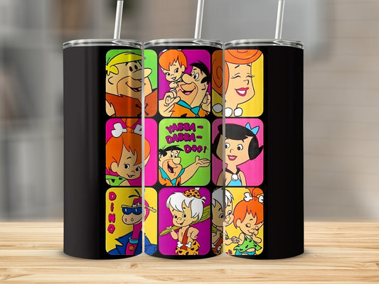 Classic Cartoon Characters Collage Tumbler Product