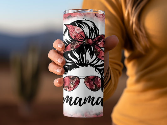 Floral Mama Design Insulated Stainless Steel Tumbler Cup