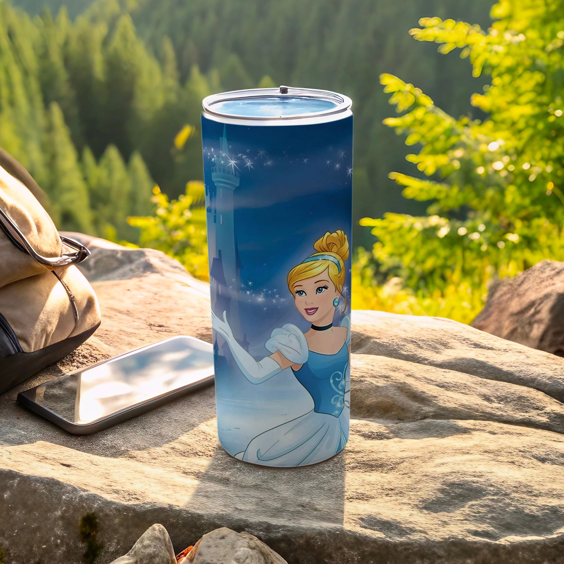 Cinderella Castle Themed Tall Tumbler for Daily Use