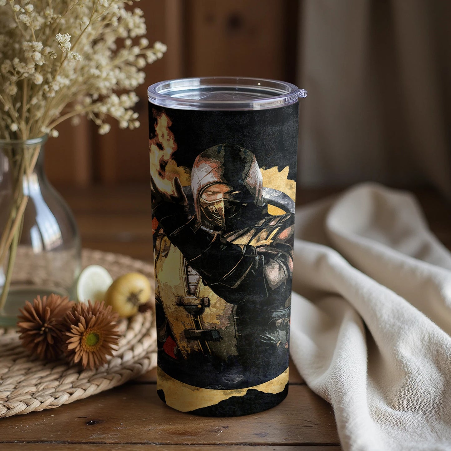 Mortal Kombat Ninja Artwork Insulated Tumbler Cup