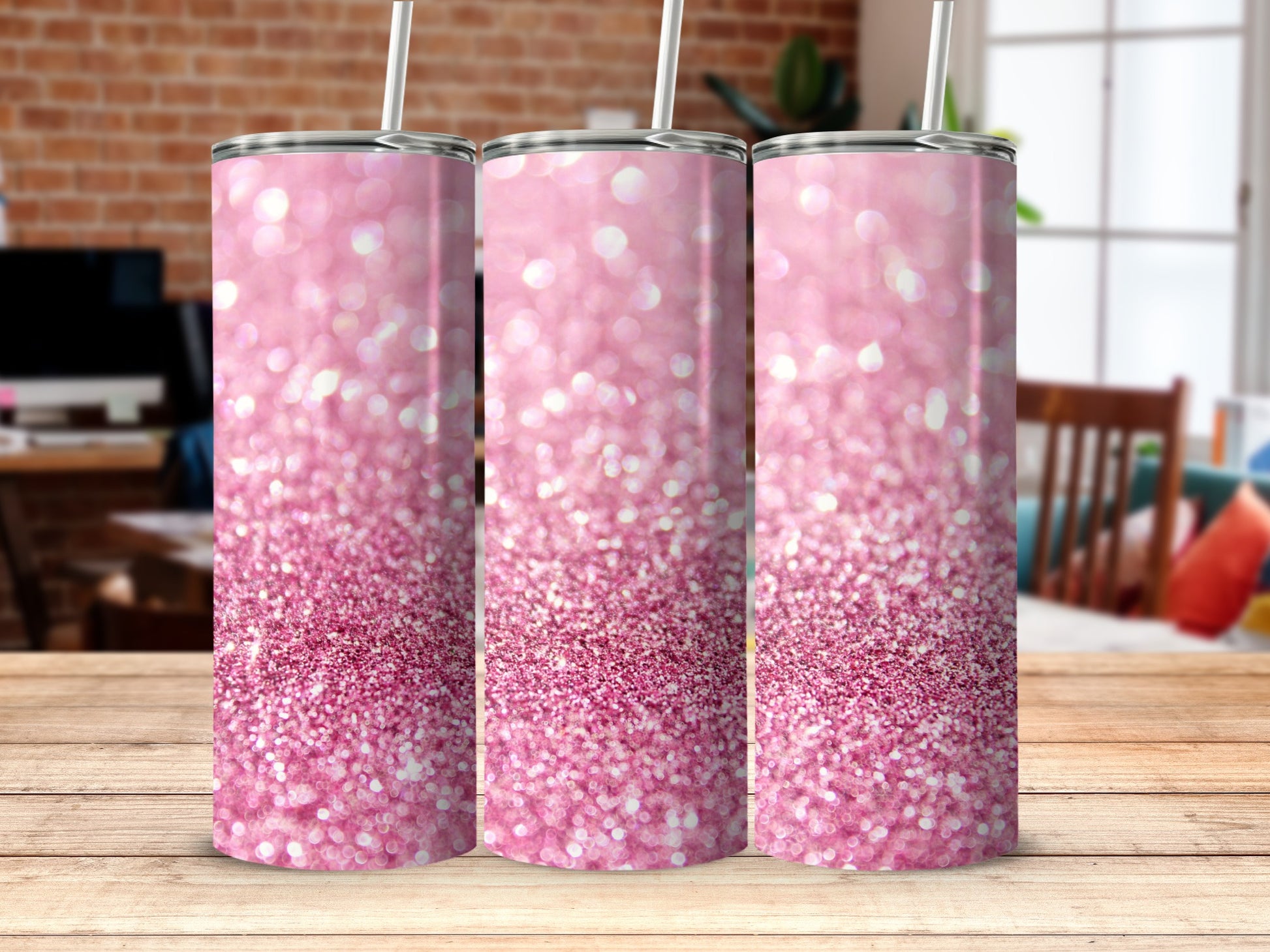 Sparkling Pink Glitter Tumbler for Stylish Hydration