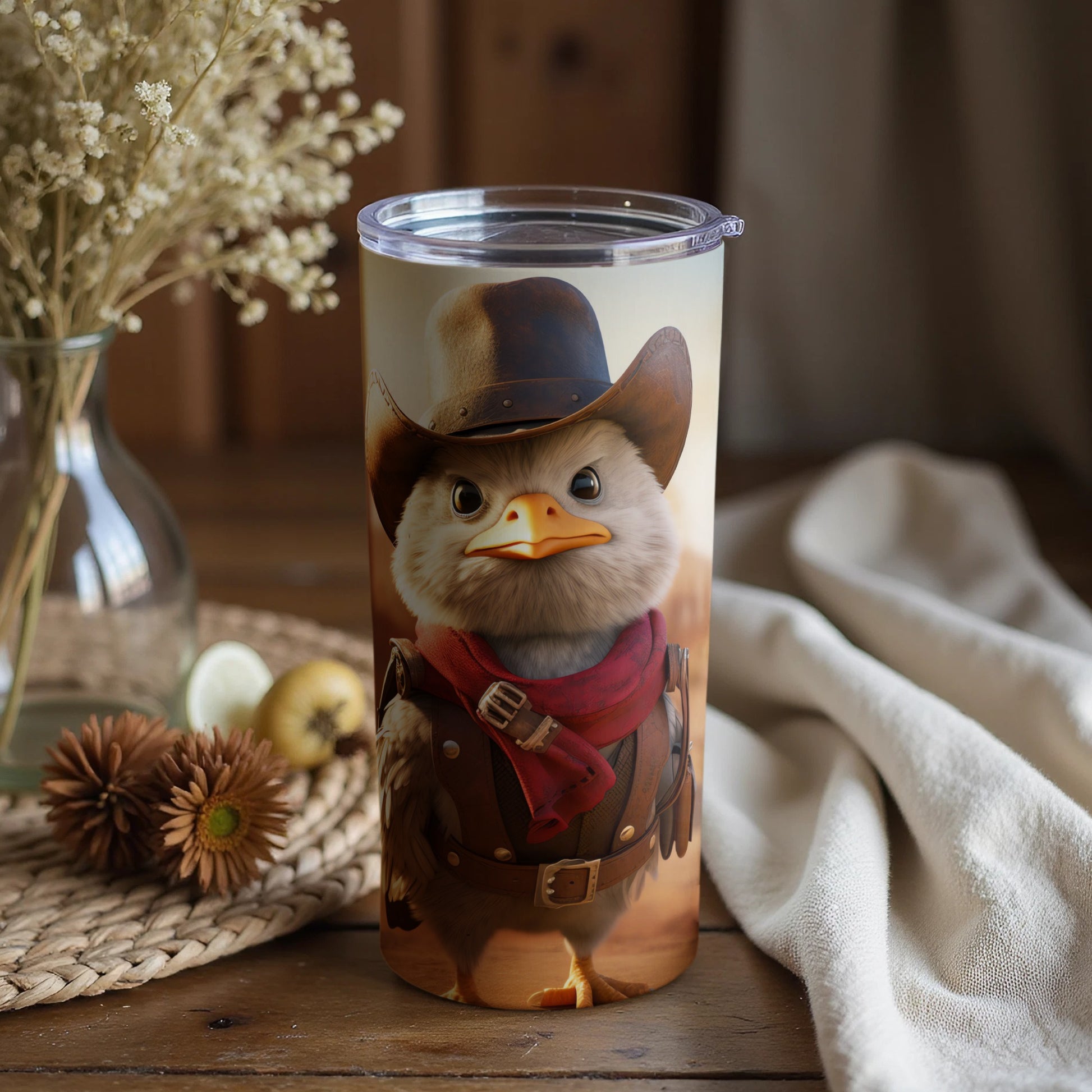 Cowboy Chick Desert Scene Adorable Western Bird product type