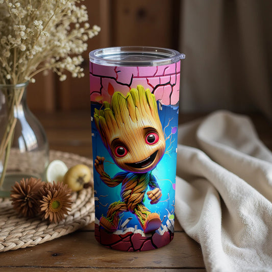 Adorable Baby Groot Themed Tumbler for Fans