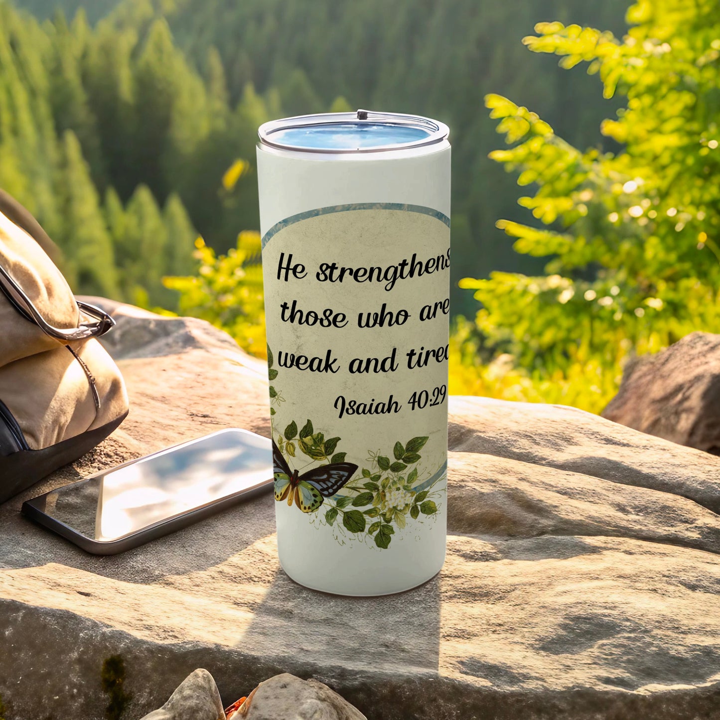 He Strengthens Those Who Are Weak Isaiah 40:29 Tumbler