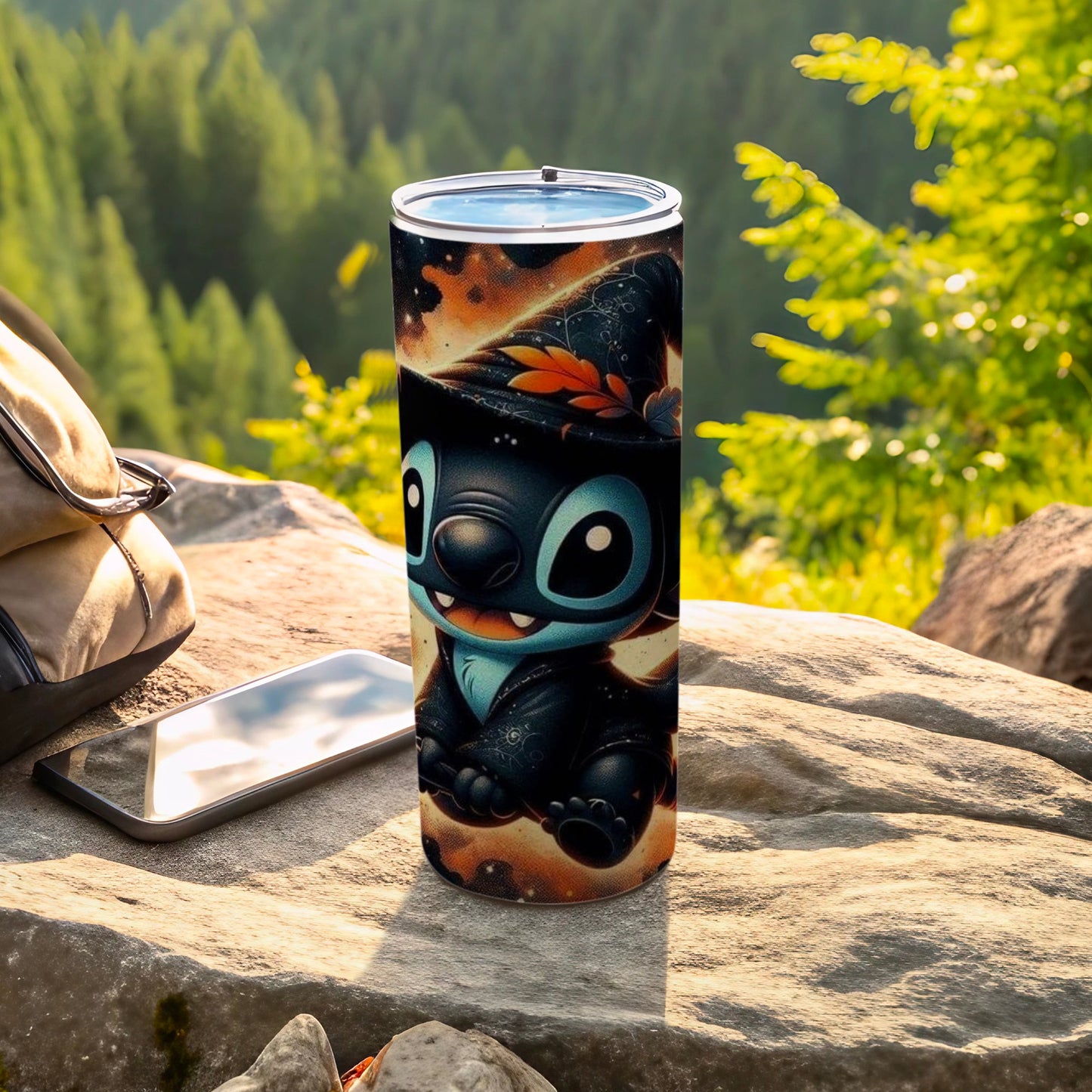 Cute Cartoon Alien Design Travel Tumbler Flask