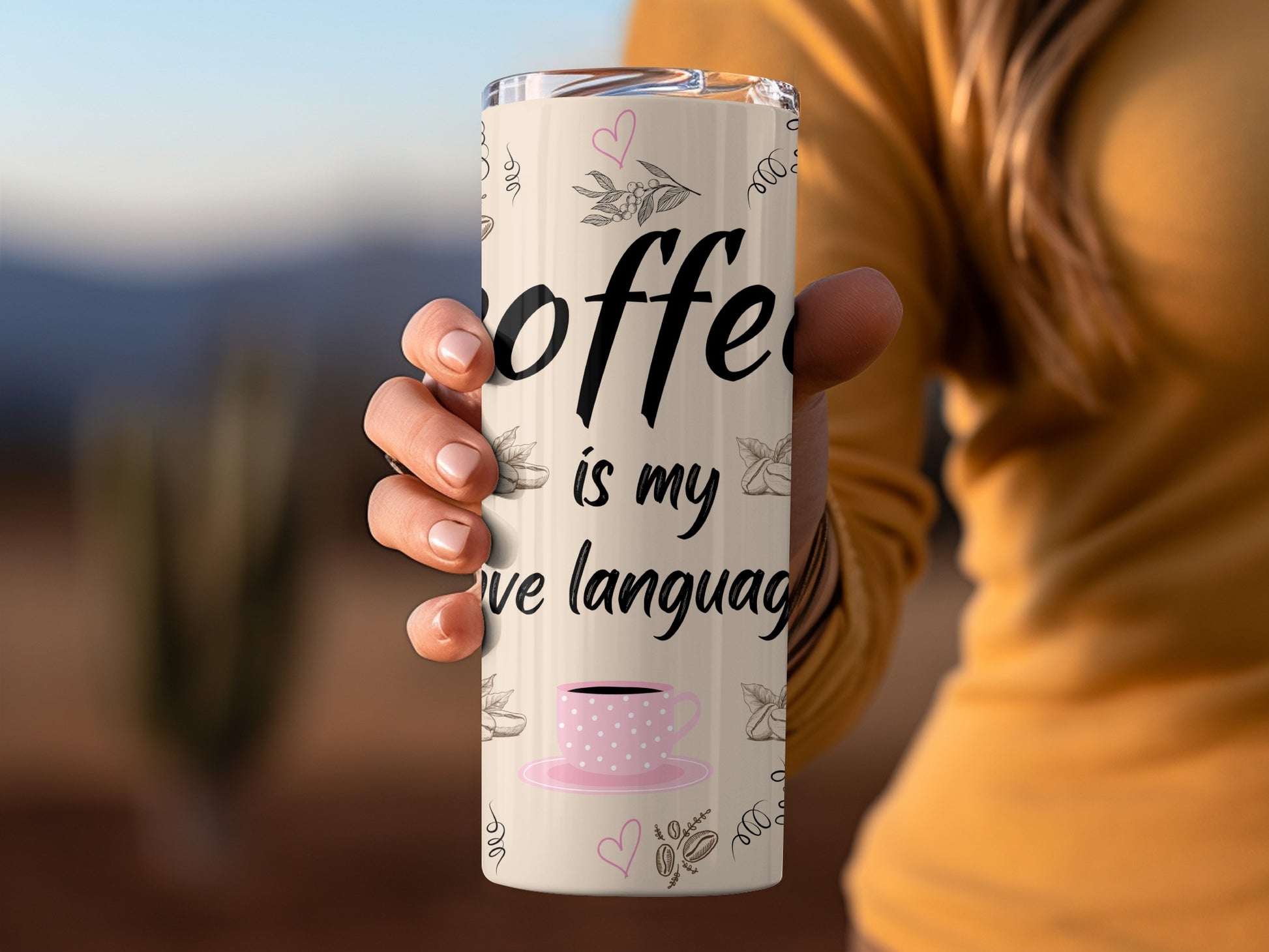 Coffee Is My Love Language Travel Mug Gift