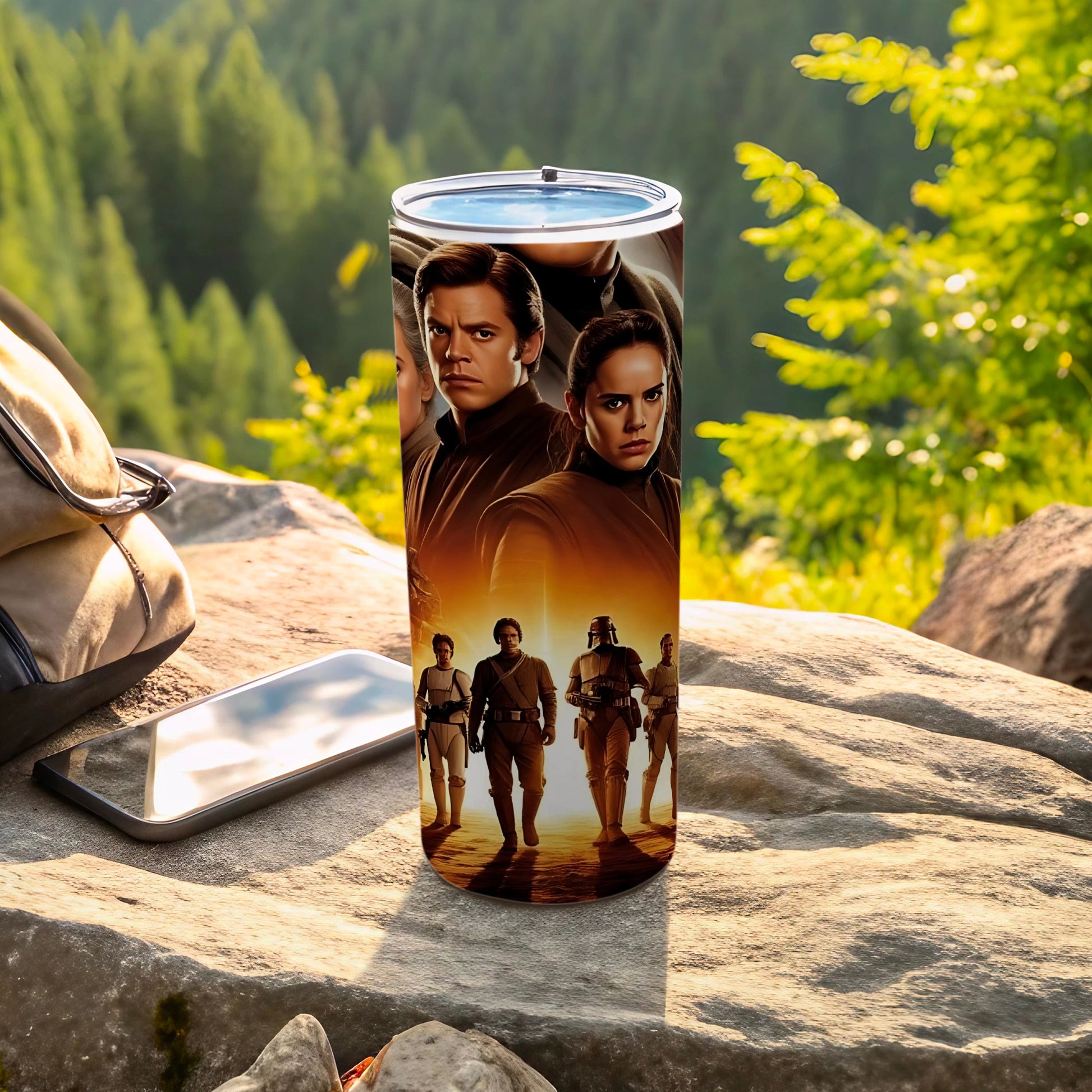 Star Wars Movie Poster Style Characters Tumbler product type