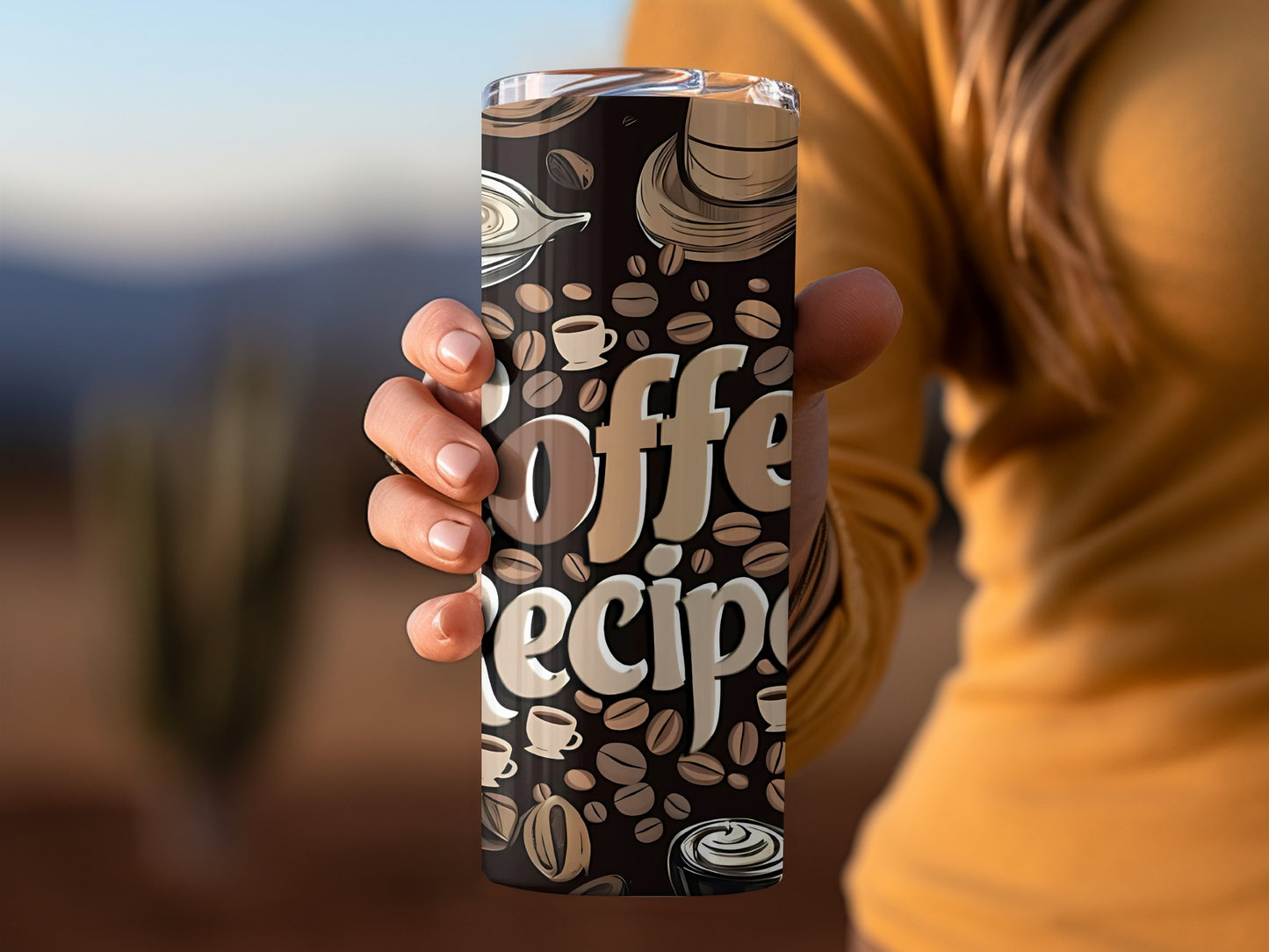 Coffee Recipe Themed Insulated Travel Mug