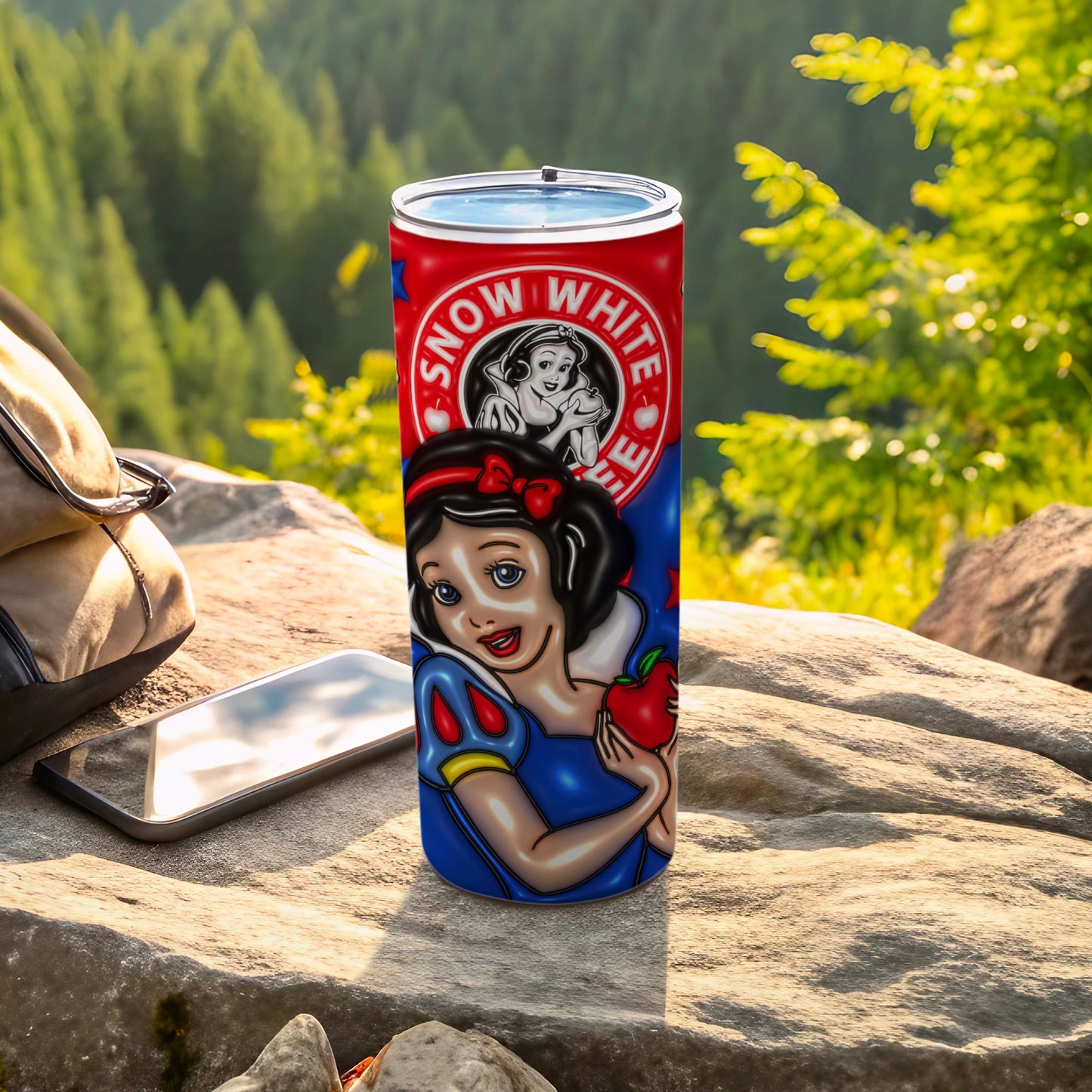 Snow White Design Tumbler for Outdoor Adventures