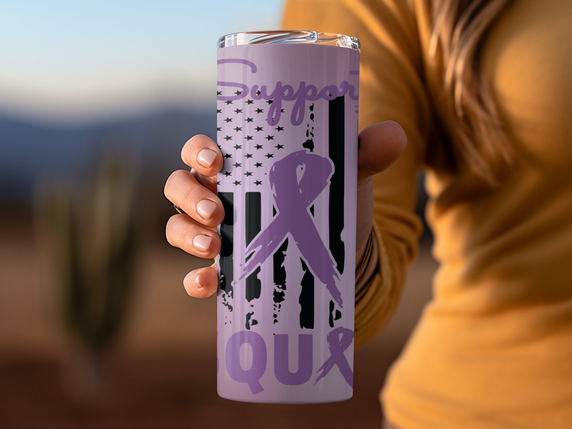 Support Equality Ribbon Design Tumbler