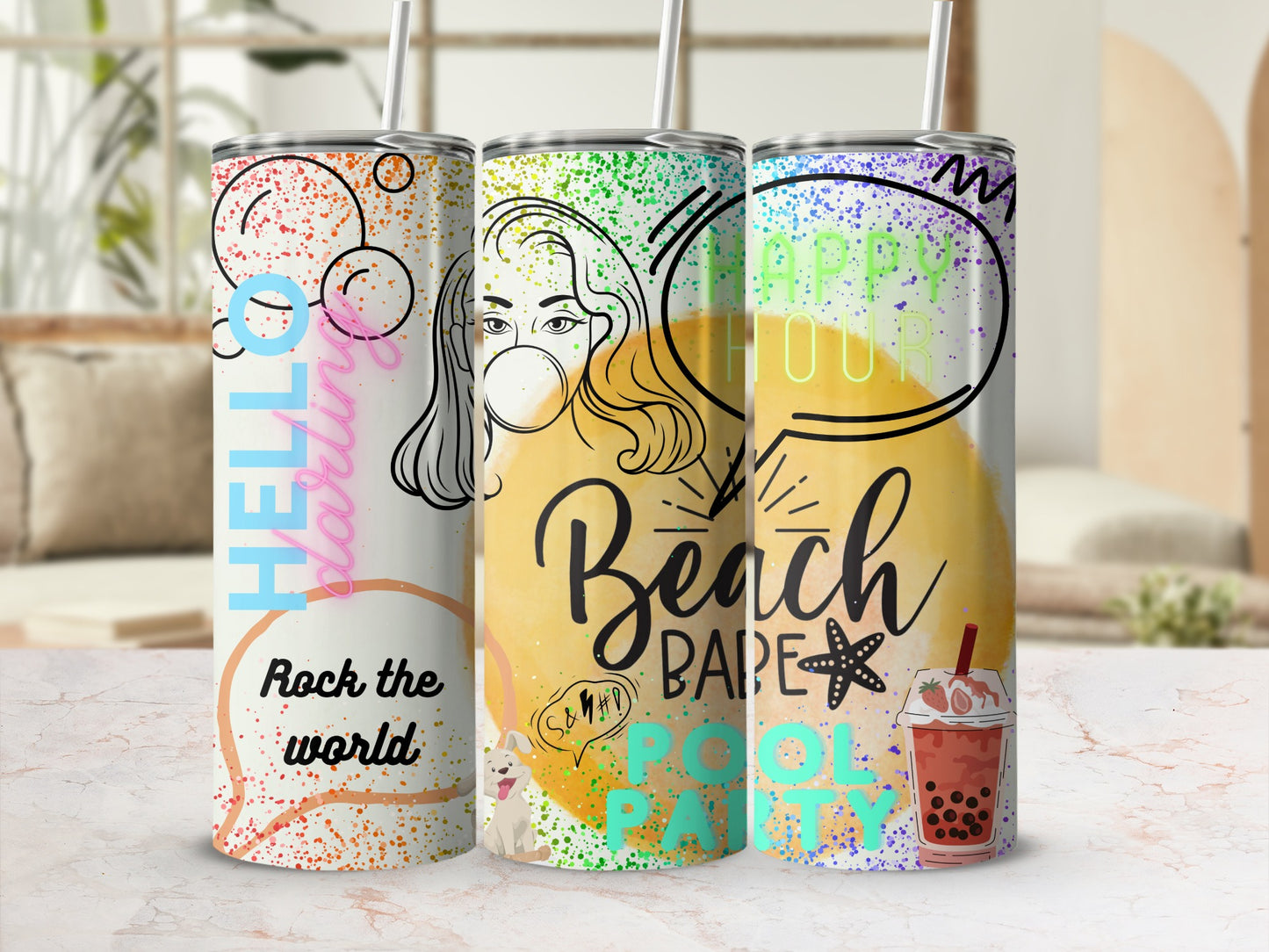 Hello Darling Rock The World Happy Hour Beach Bape