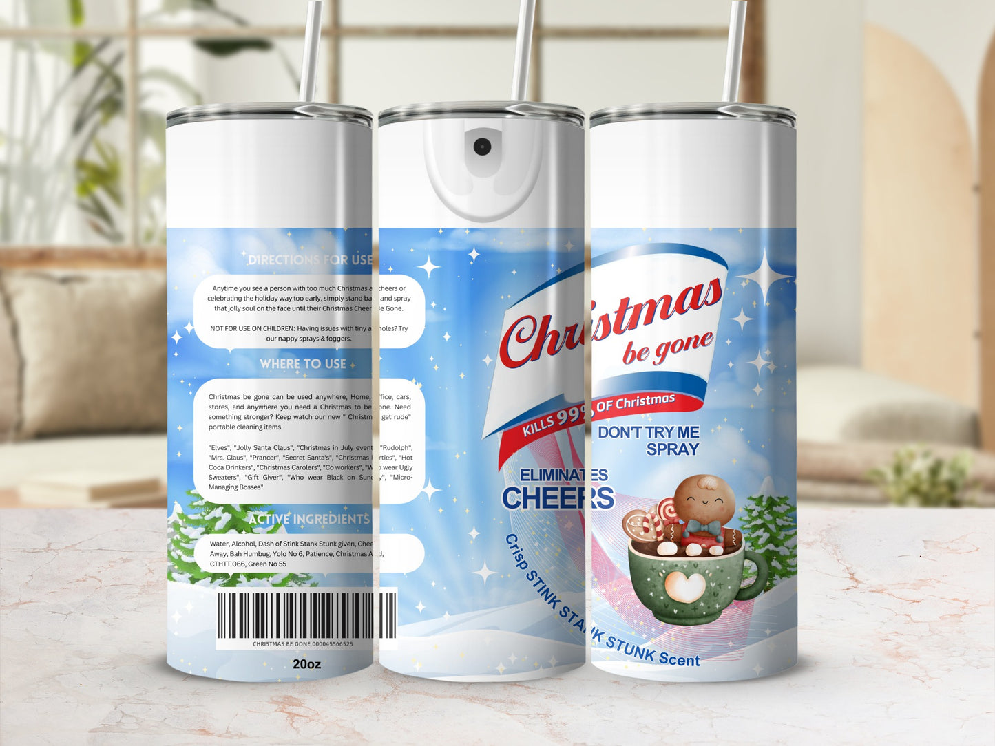 Christmas Be Gone Crisp Stink Stank Skunk Spray