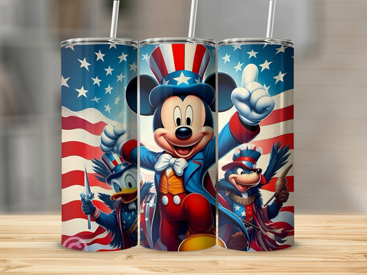 Patriotic Cartoon Characters Tumbler Cup Product