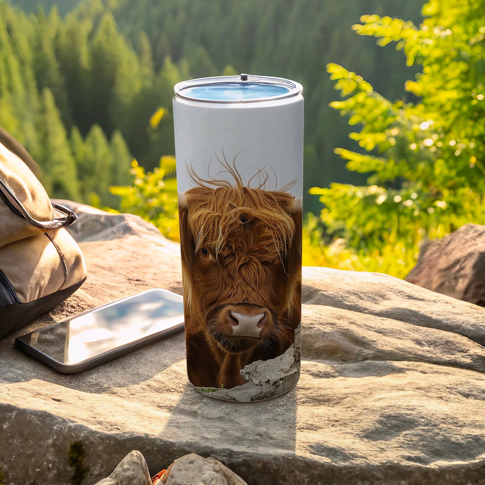 Shaggy Highland Cow Print Insulated Tumbler product type
Highland cow, Shaggy cow, Cow print, Animal print, Farm animal, Scottish cow, Hairy cow, Tumbler, Insulated cup, Travel mug, Drinkware, Beverage holder, Nature scene, Outdoor theme, Mountain design, Forest background, Rustic charm, Unique gift, Wildlife art, Adventure gear