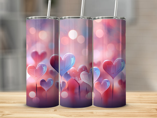 Romantic Heart Balloon Print Drinkware Product