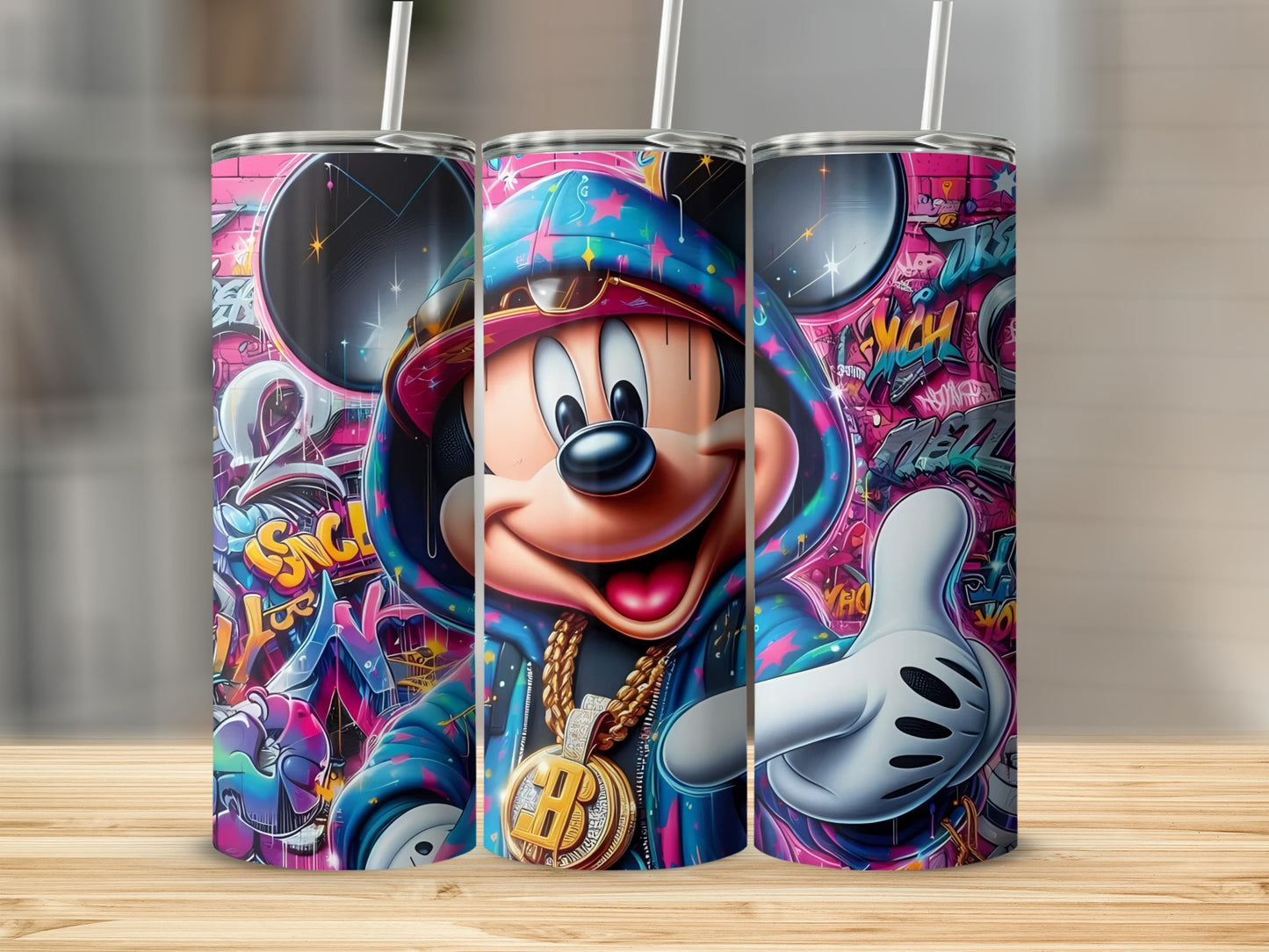 Vibrant Urban Street Art Character Design Tumbler Cup