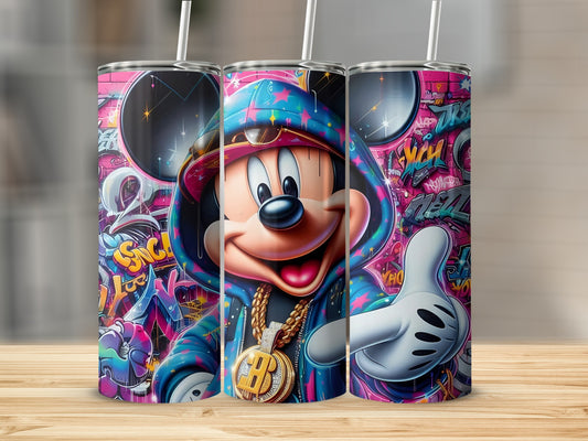 Vibrant Urban Street Art Character Design Tumbler Cup