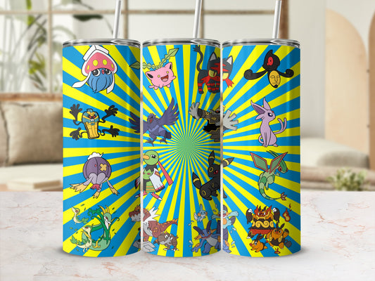Vibrant Cartoon Characters Themed Tumbler Product