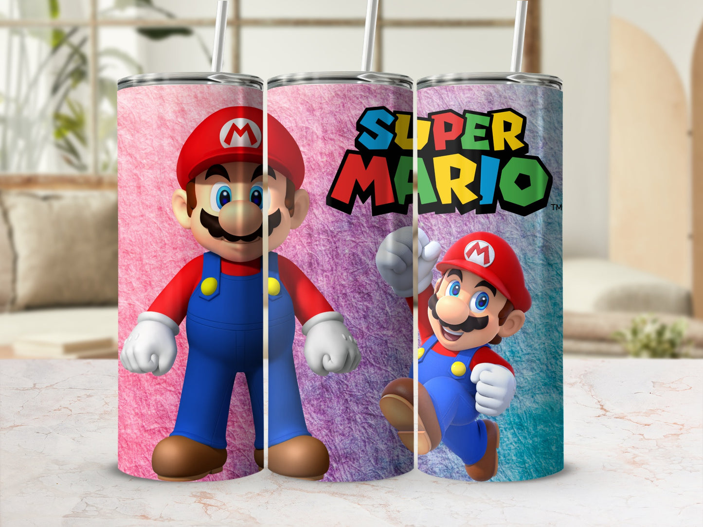 Super Mario Colorful Character Tumbler product