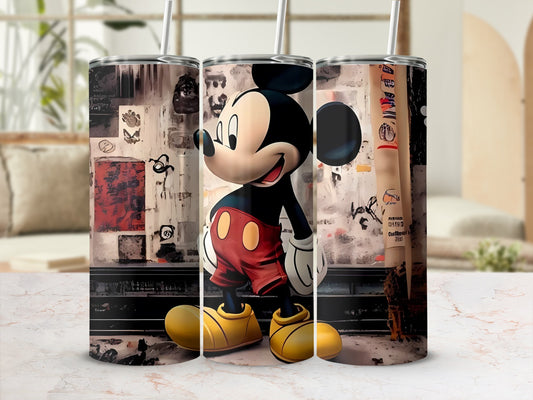 Vintage Mickey Mouse Double Walled Stainless Steel Tumbler