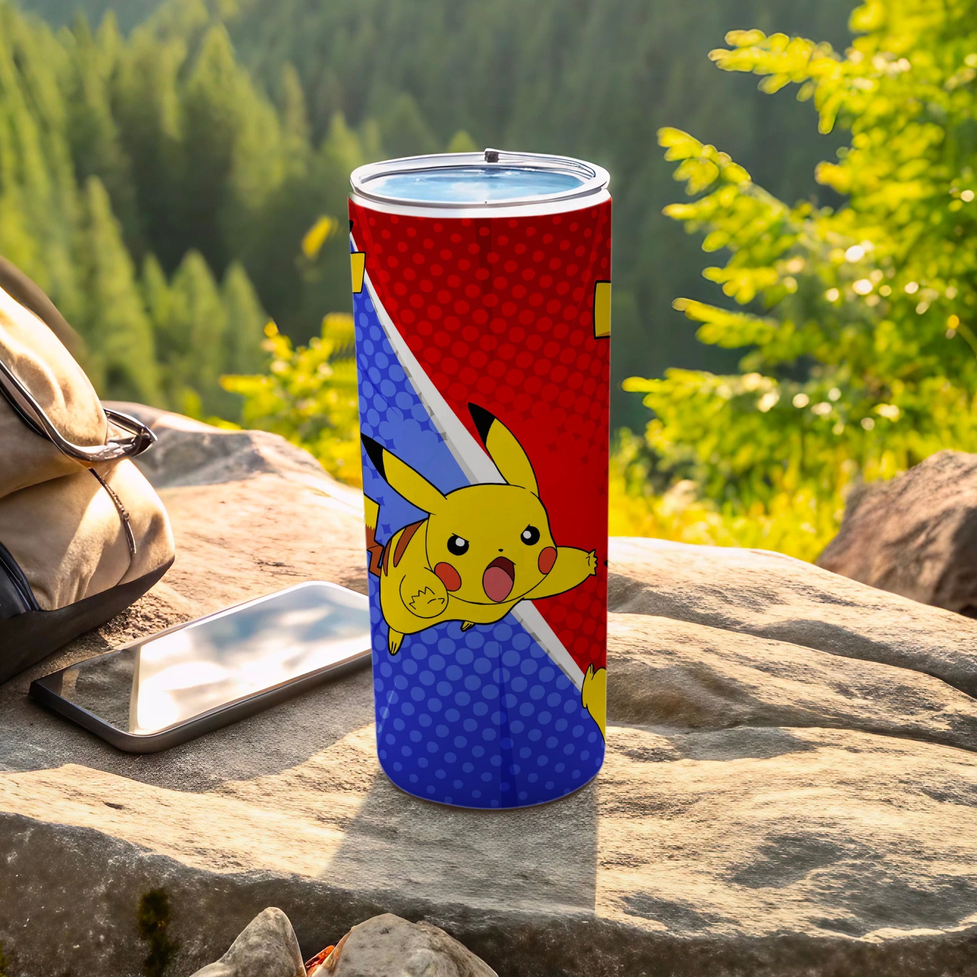 Pikachu Themed Colorful Double-Sided Tumbler Product