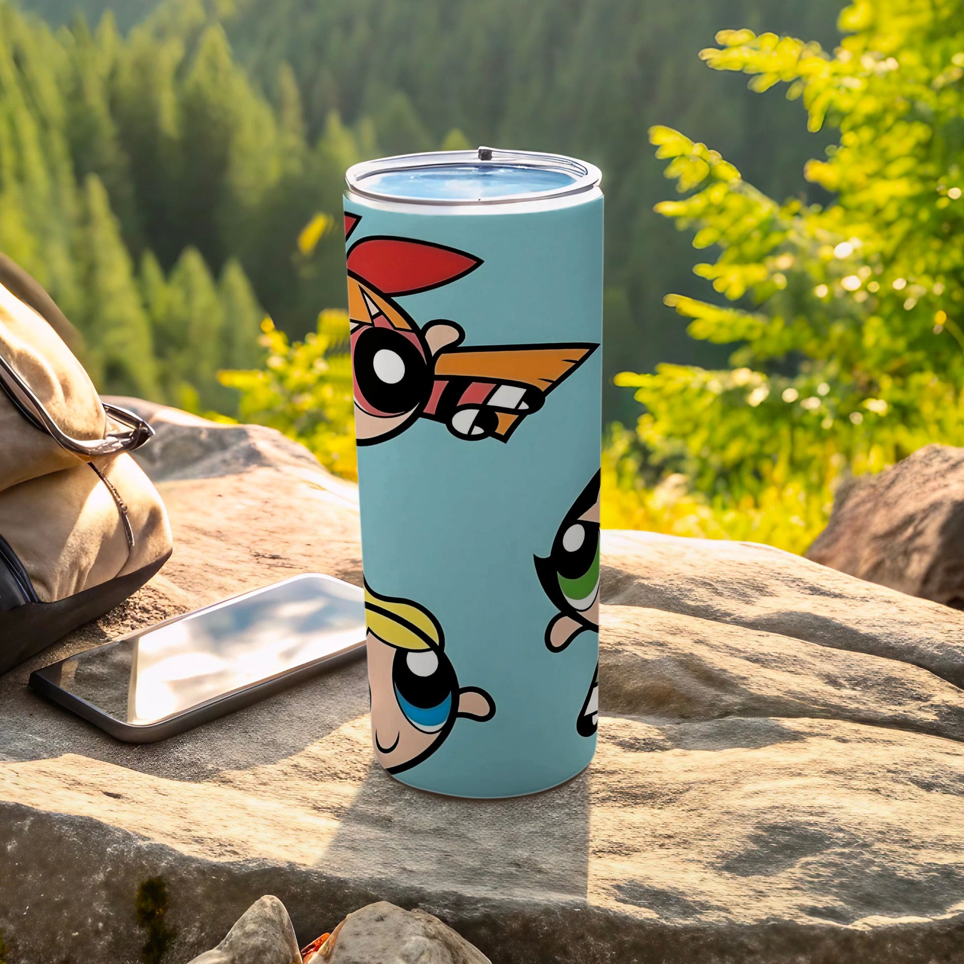 Colorful Cartoon Theme Tumbler for Outdoor Activities