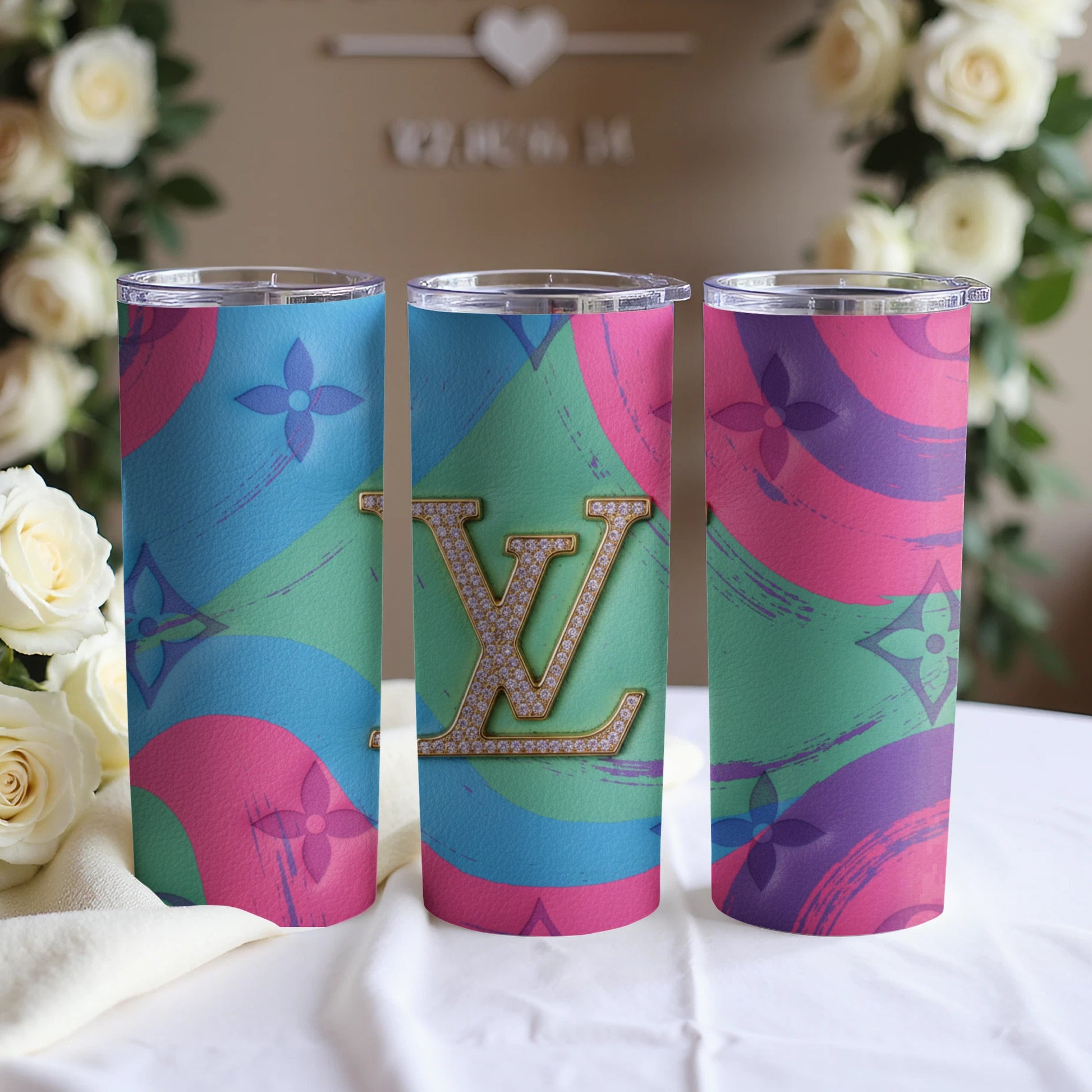 Stylish Colorful Tumbler with Unique Design Tumbler