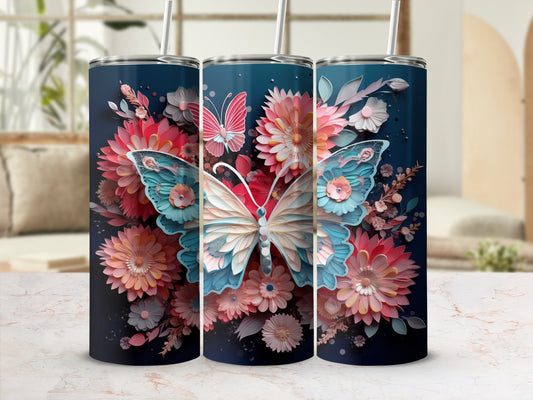 Butterfly Floral Papercut Blue Pink Teal Tumbler product type
butterfly
floral
flowers
tumbler
papercut
design
pink
blue
teal
colorful
spring
garden
art
gift
drinkware
beverage
summer
nature
aesthetic
unique