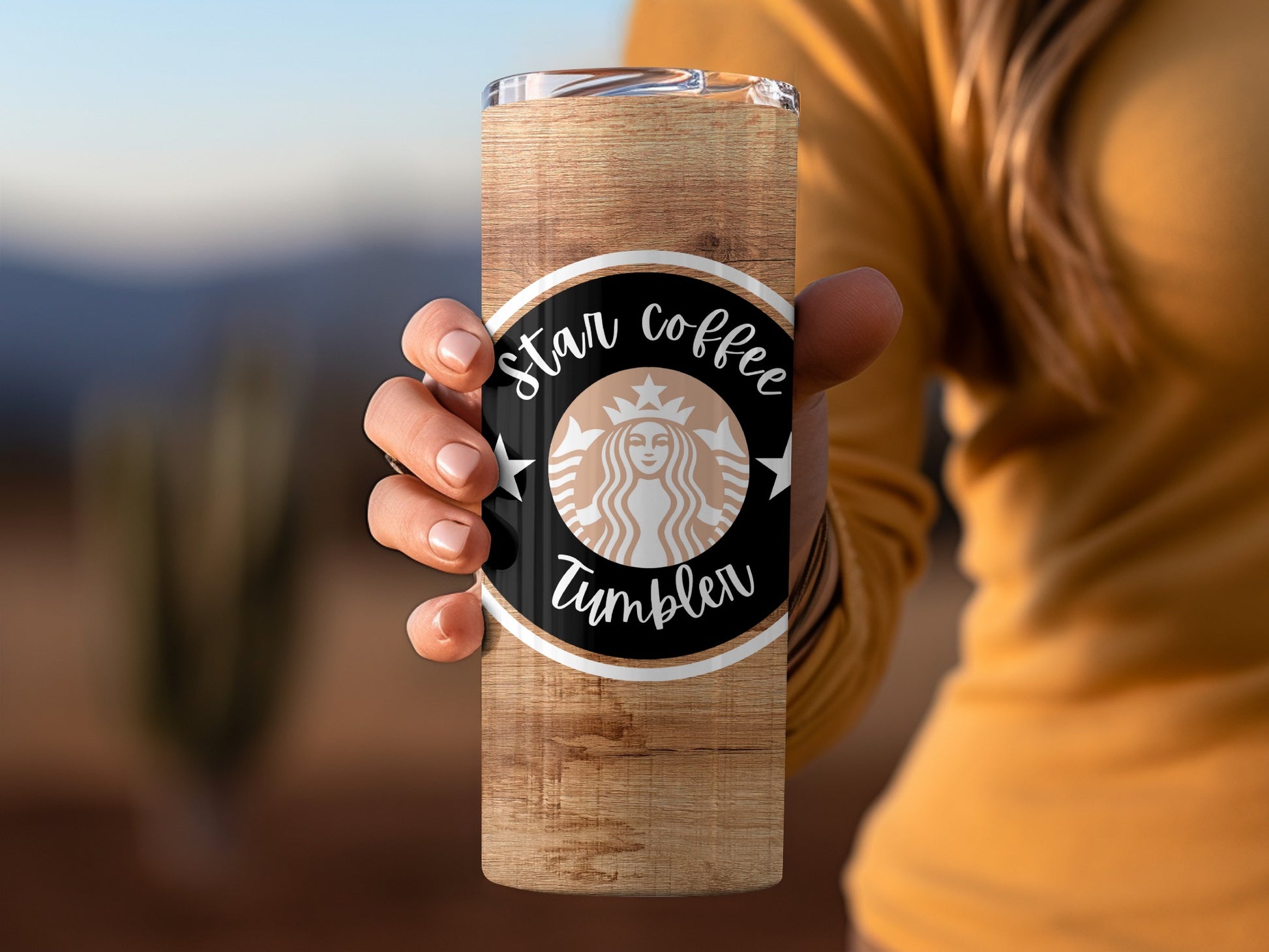 Star Coffee Tumbler for Hot and Cold Drinks