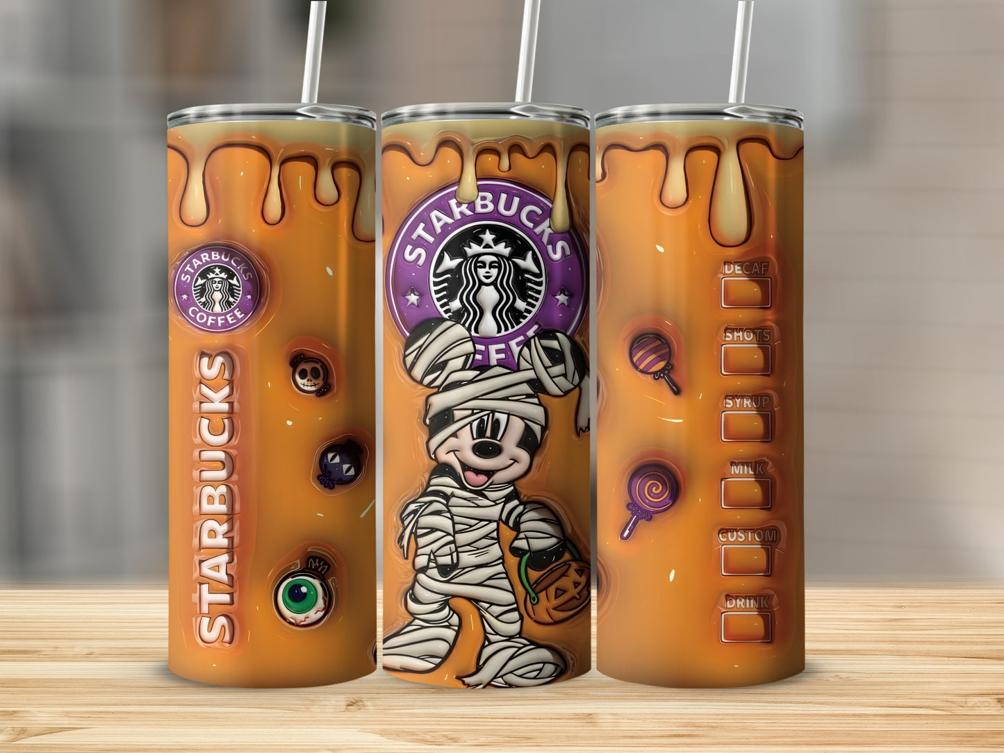 Halloween Themed Stainless Steel Tumbler