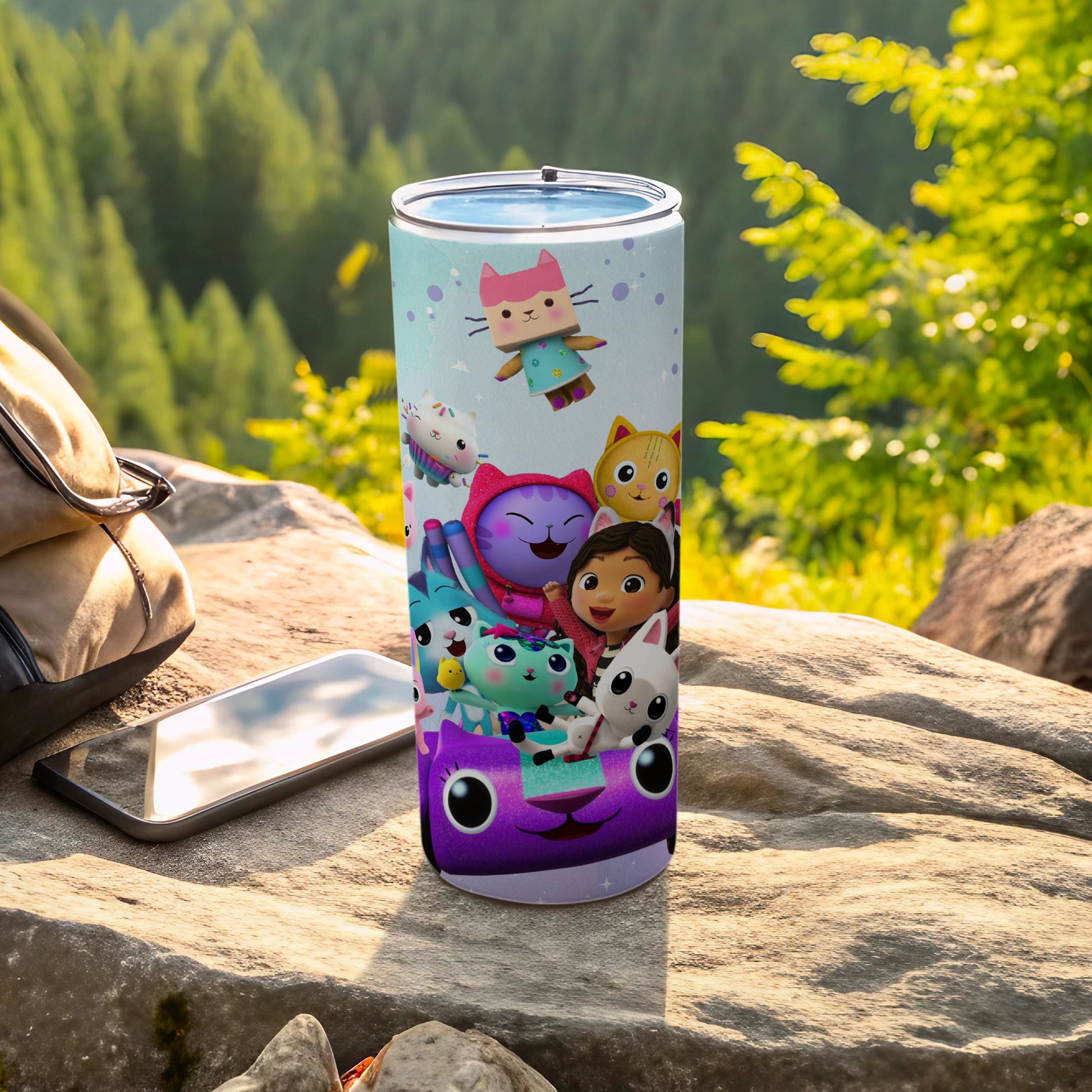 Colorful Cute Cartoon Characters Insulated Tumbler Cup