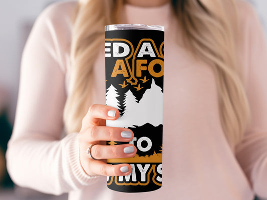 Adventure Awaits Forest Themed Tumbler Cup Product
