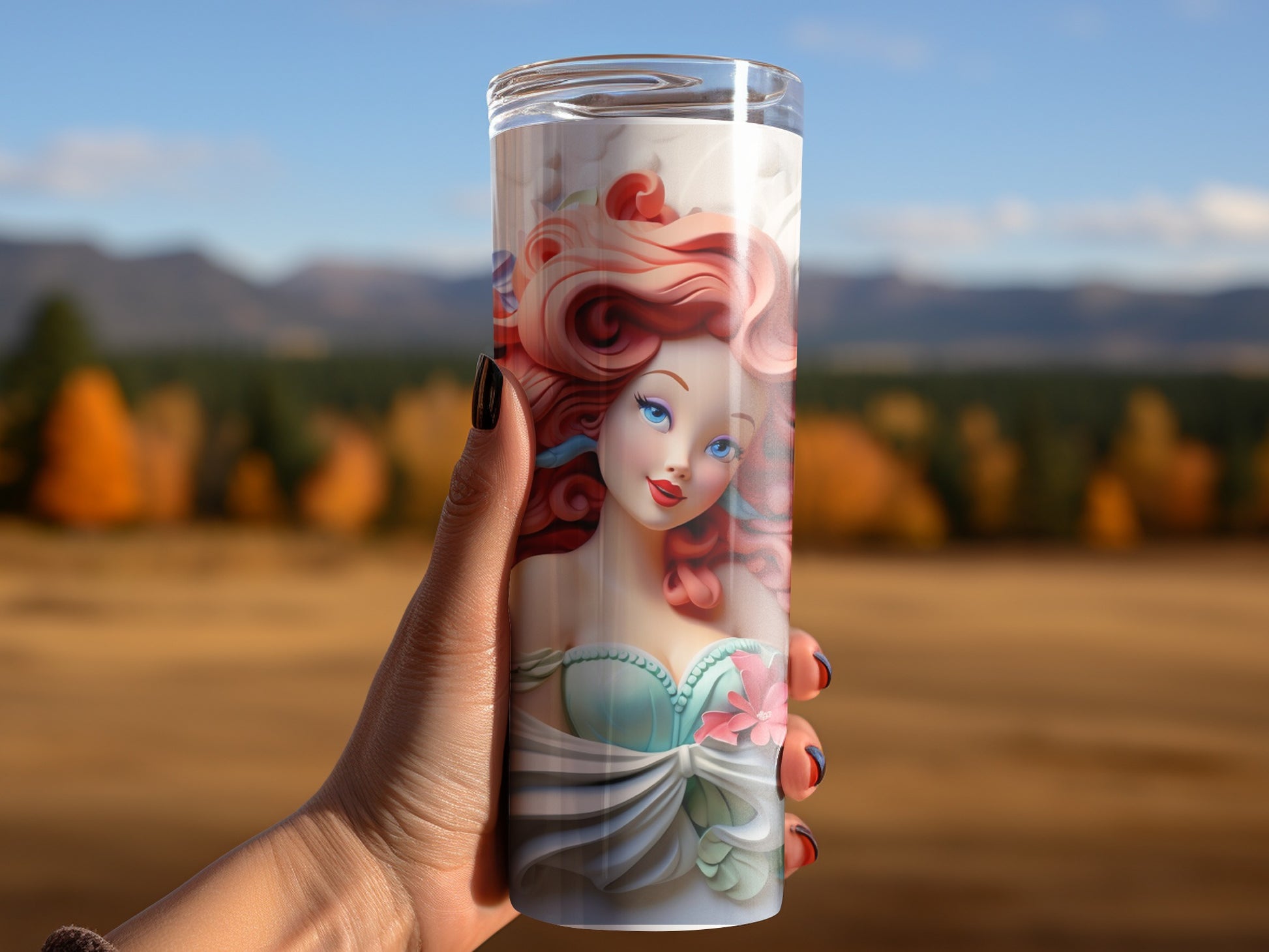 Enchanting Mermaid Travel Tumbler with Stunning Artwork